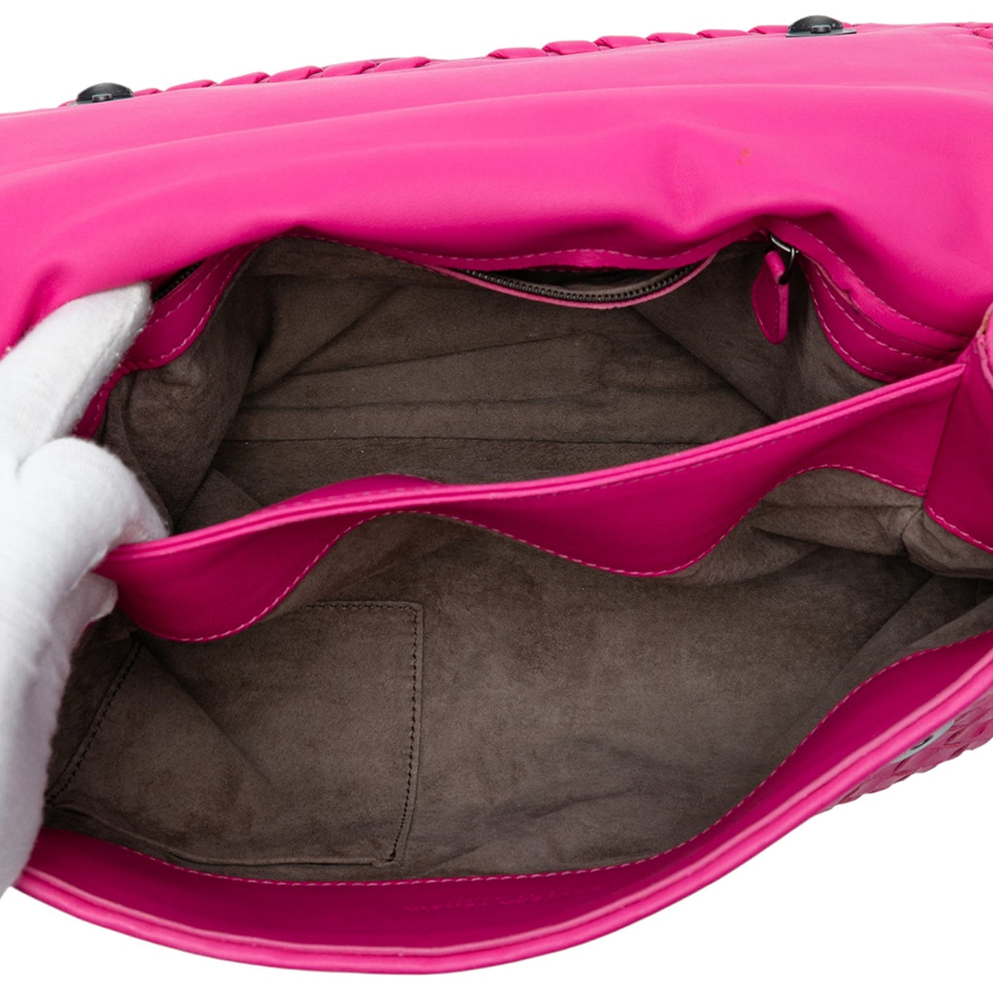 Bottega Veneta Medium Nappa Intrecciato Olimpia Shoulder Bag