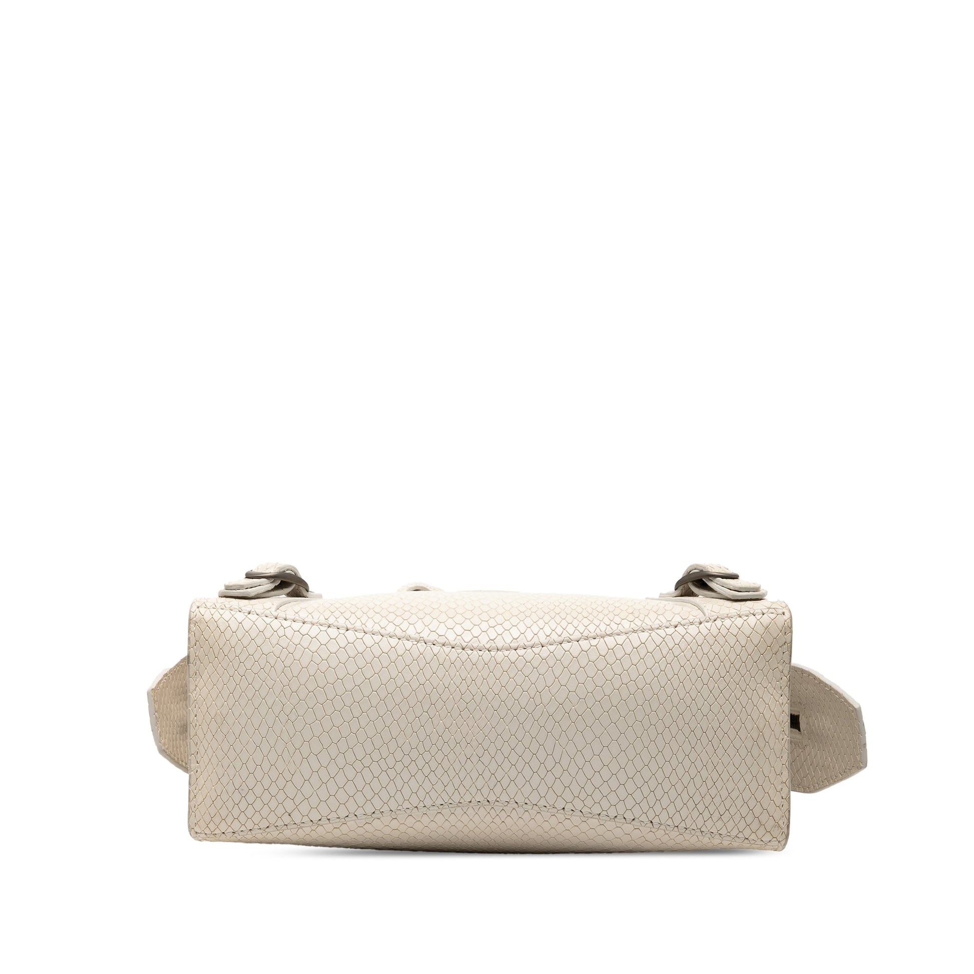 Balenciaga Mini Python Embossed Calfskin Neo Classic City Satchel