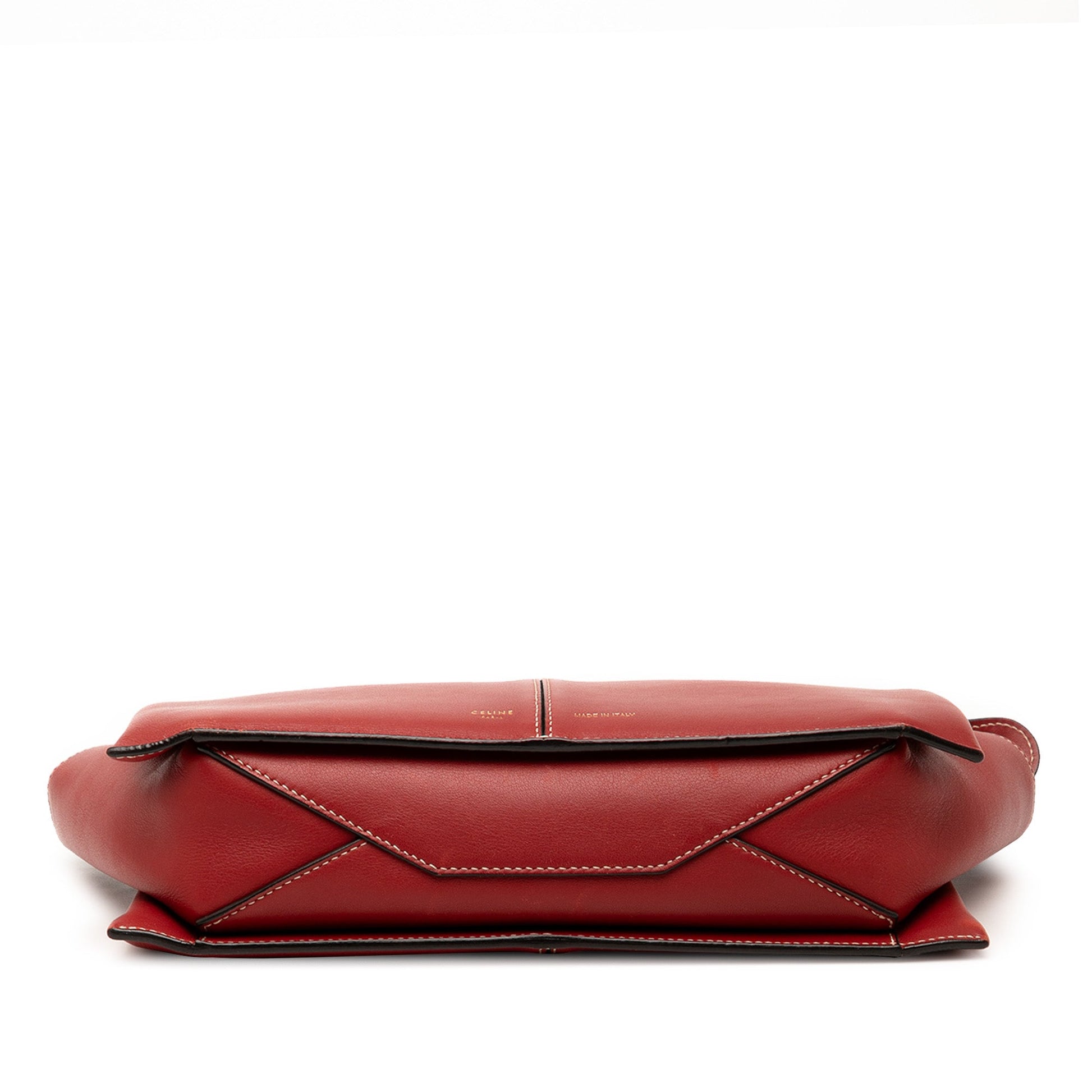 Celine Trifold Leather Clutch On Chain