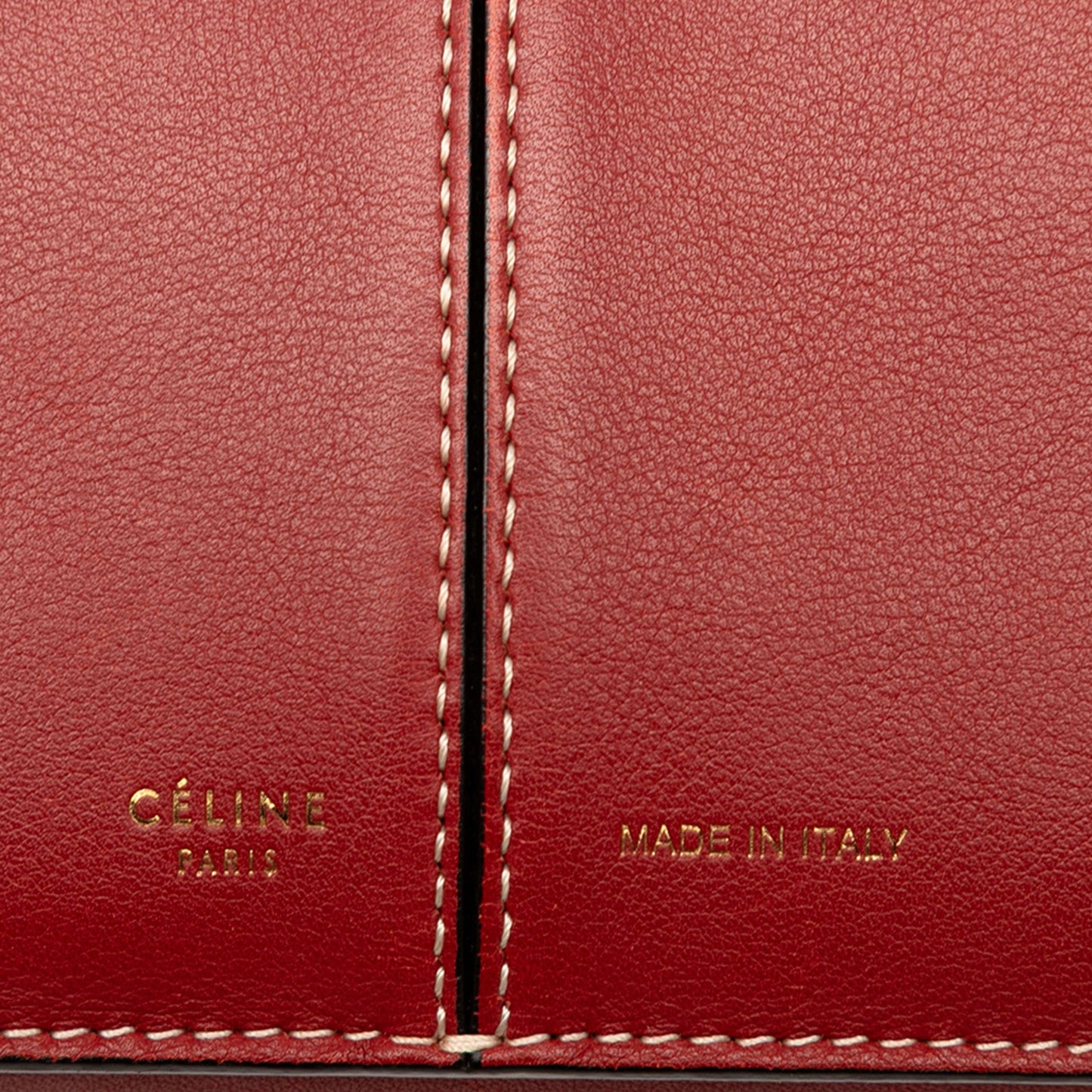 Celine Trifold Leather Clutch On Chain