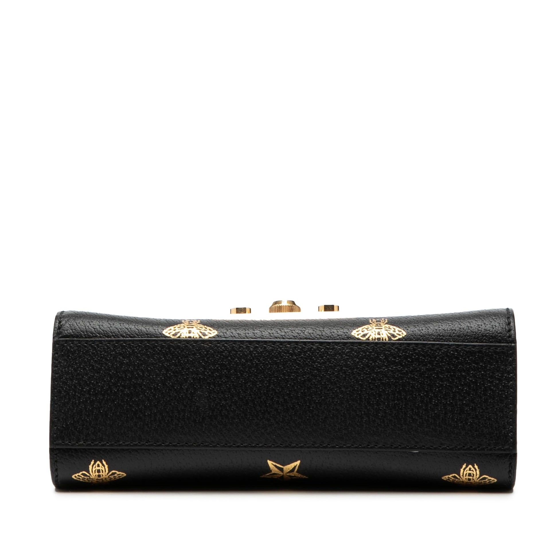 Gucci Small Leather Bee Star Padlock Crossbody