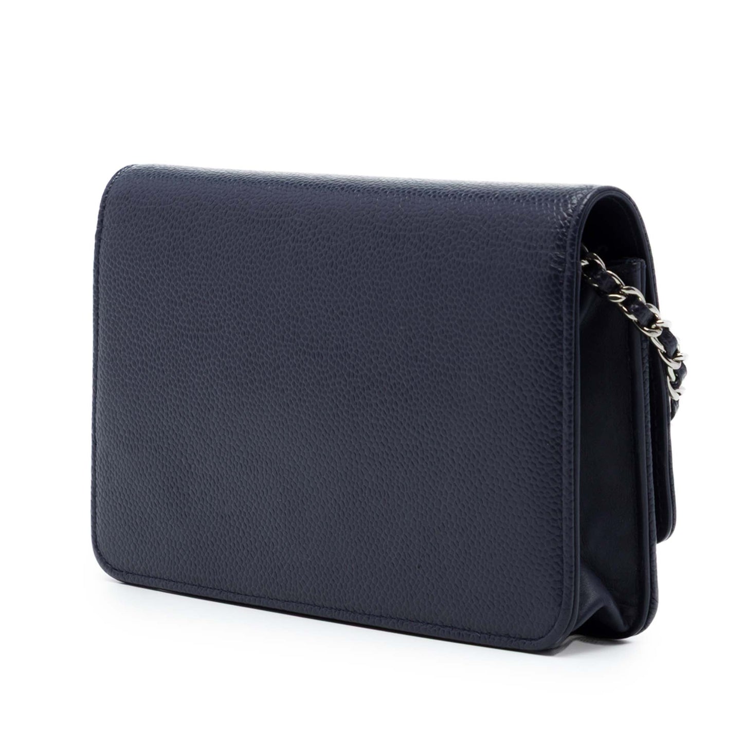 Chanel CC Caviar Wallet On Chain