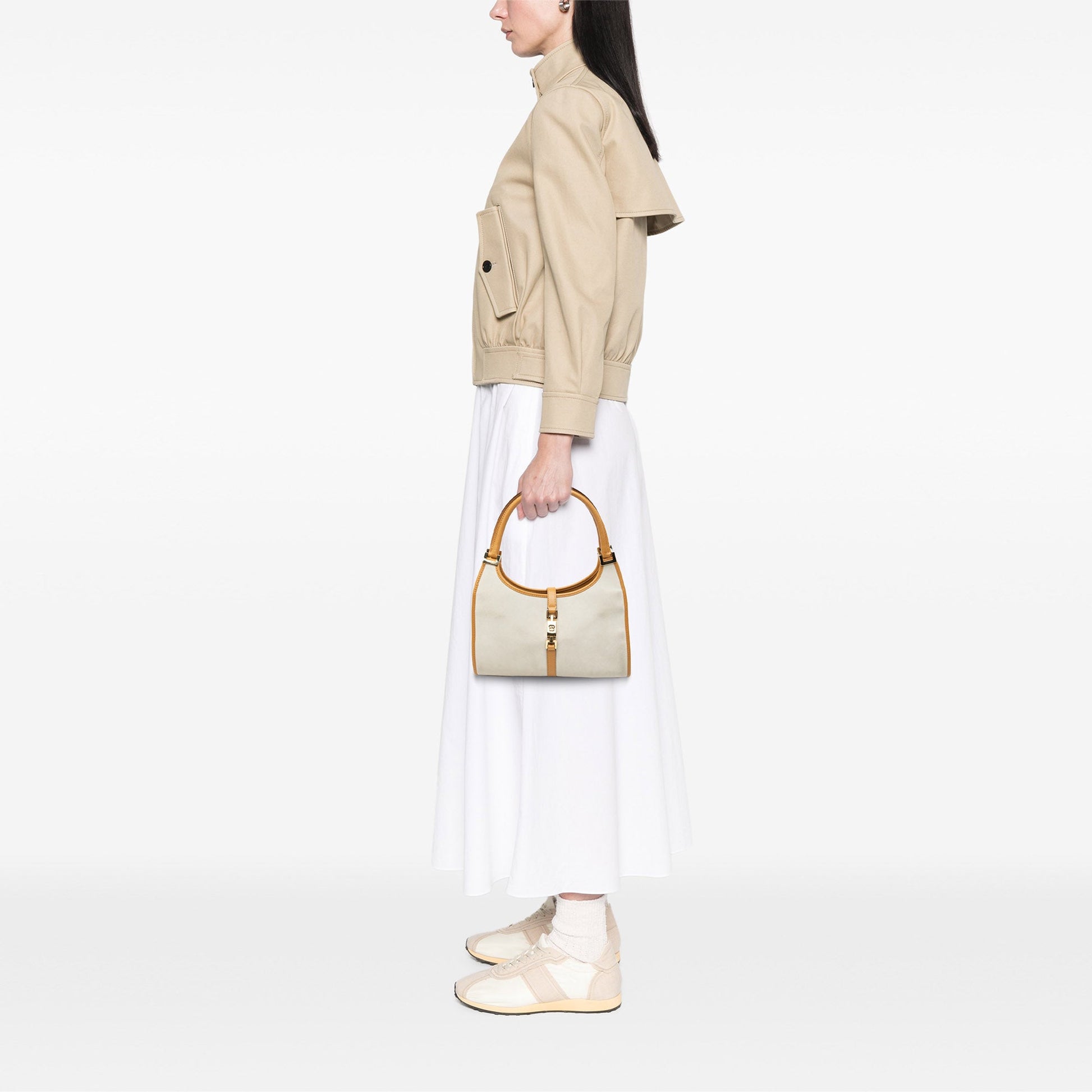 Suede Jackie Bardot Handbag
