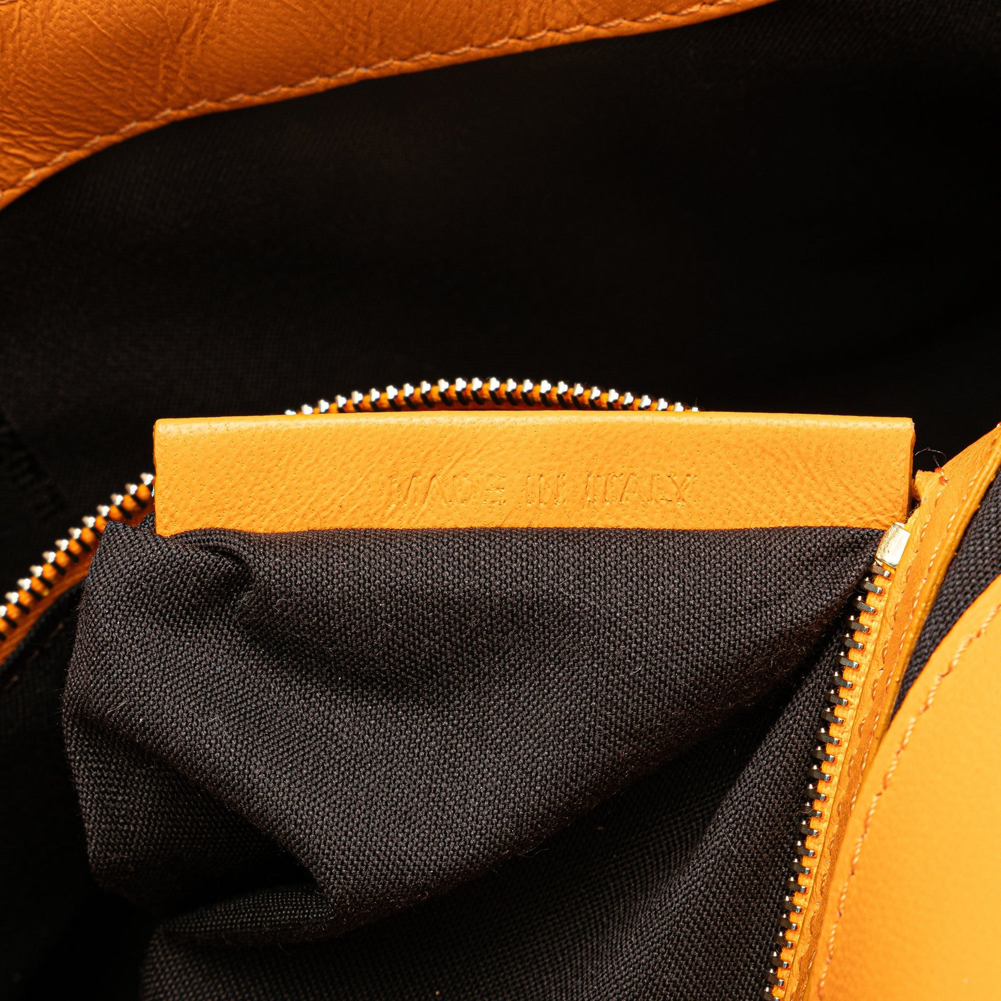 Fendi Zucca Embossed Leather Baguette Satchel