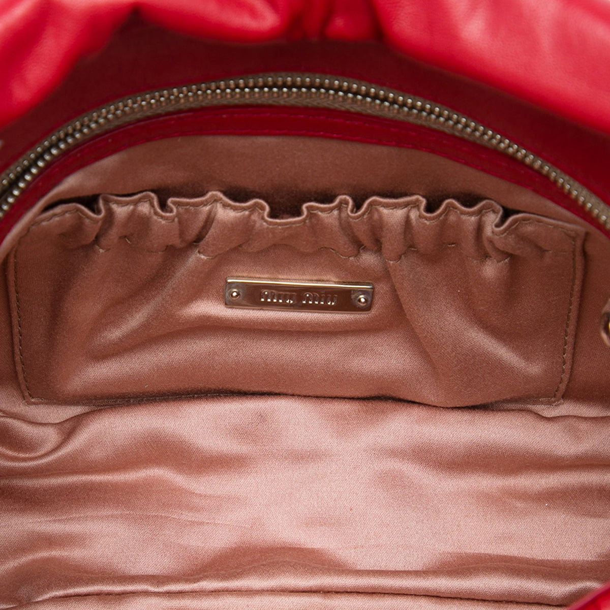 Miu Miu Matelasse Nappa Crystal Chain Crossbody