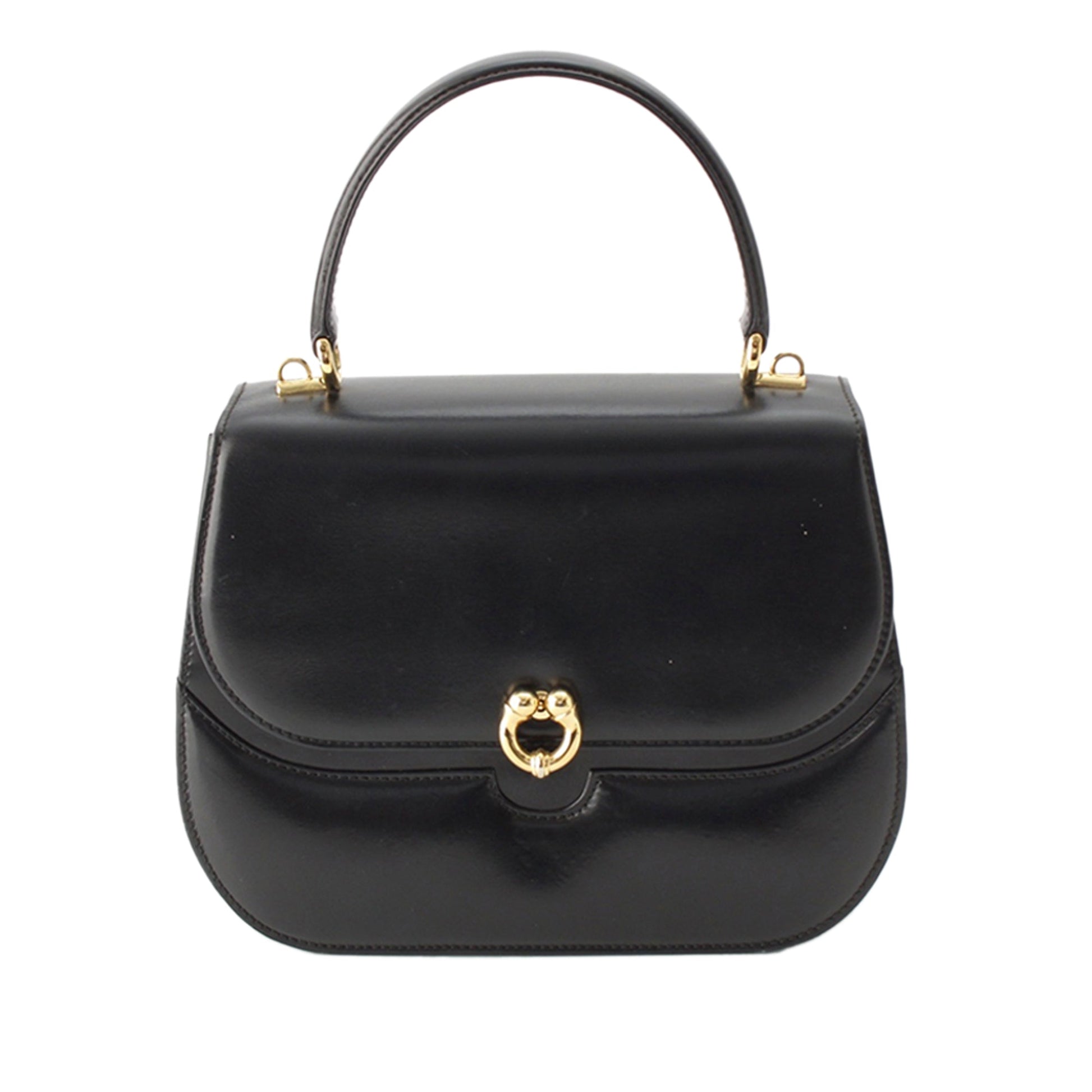 Gucci Calfskin Top Handle Bag