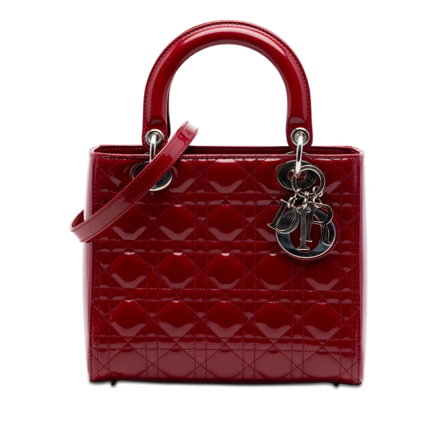 Dior Medium Patent Cannage Lady Dior