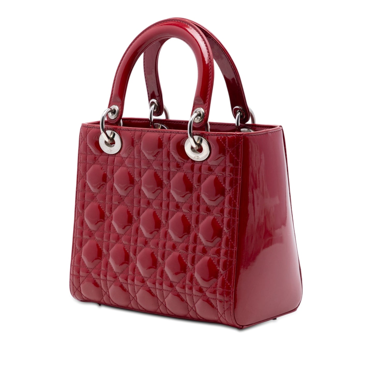 Dior Medium Patent Cannage Lady Dior