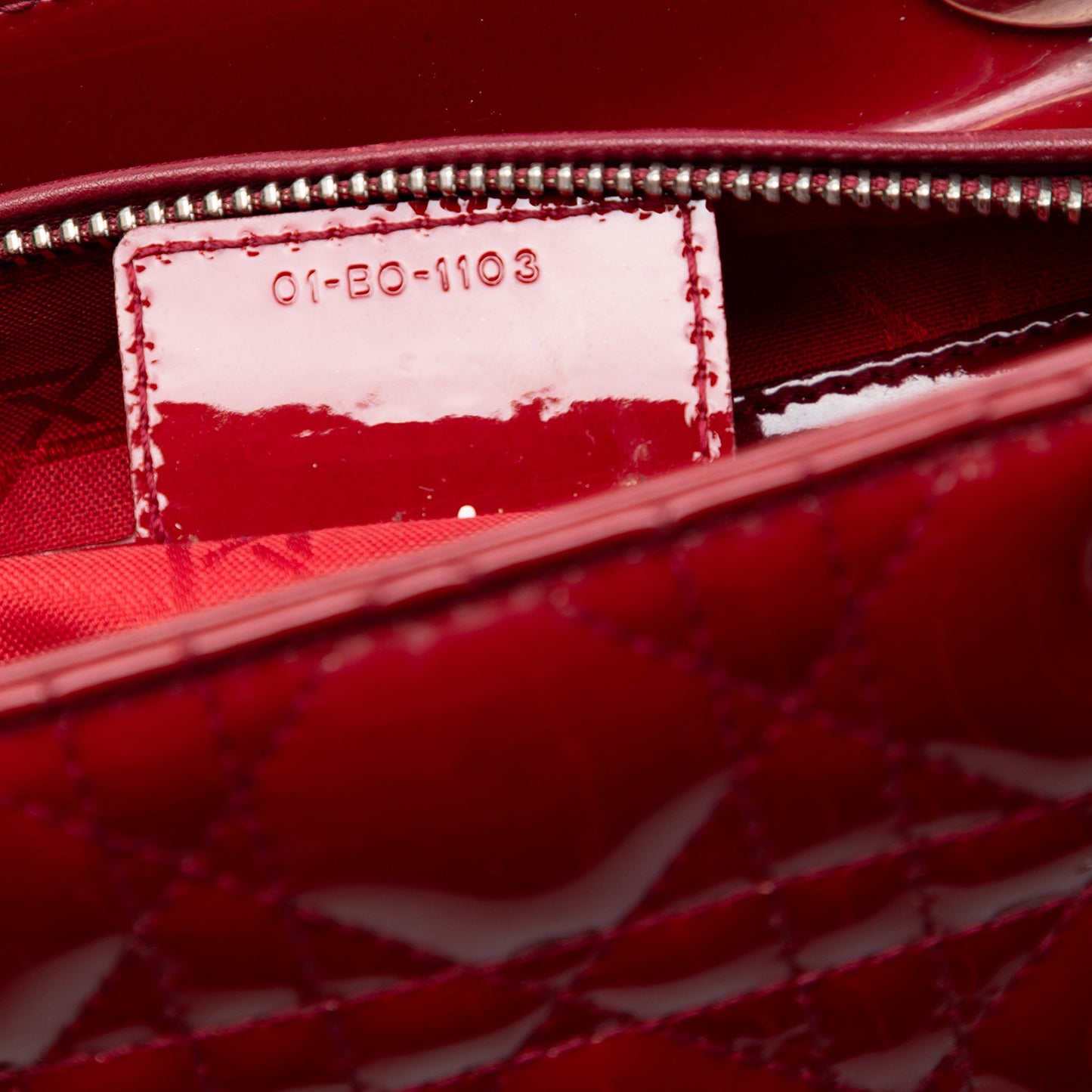 Dior Medium Patent Cannage Lady Dior