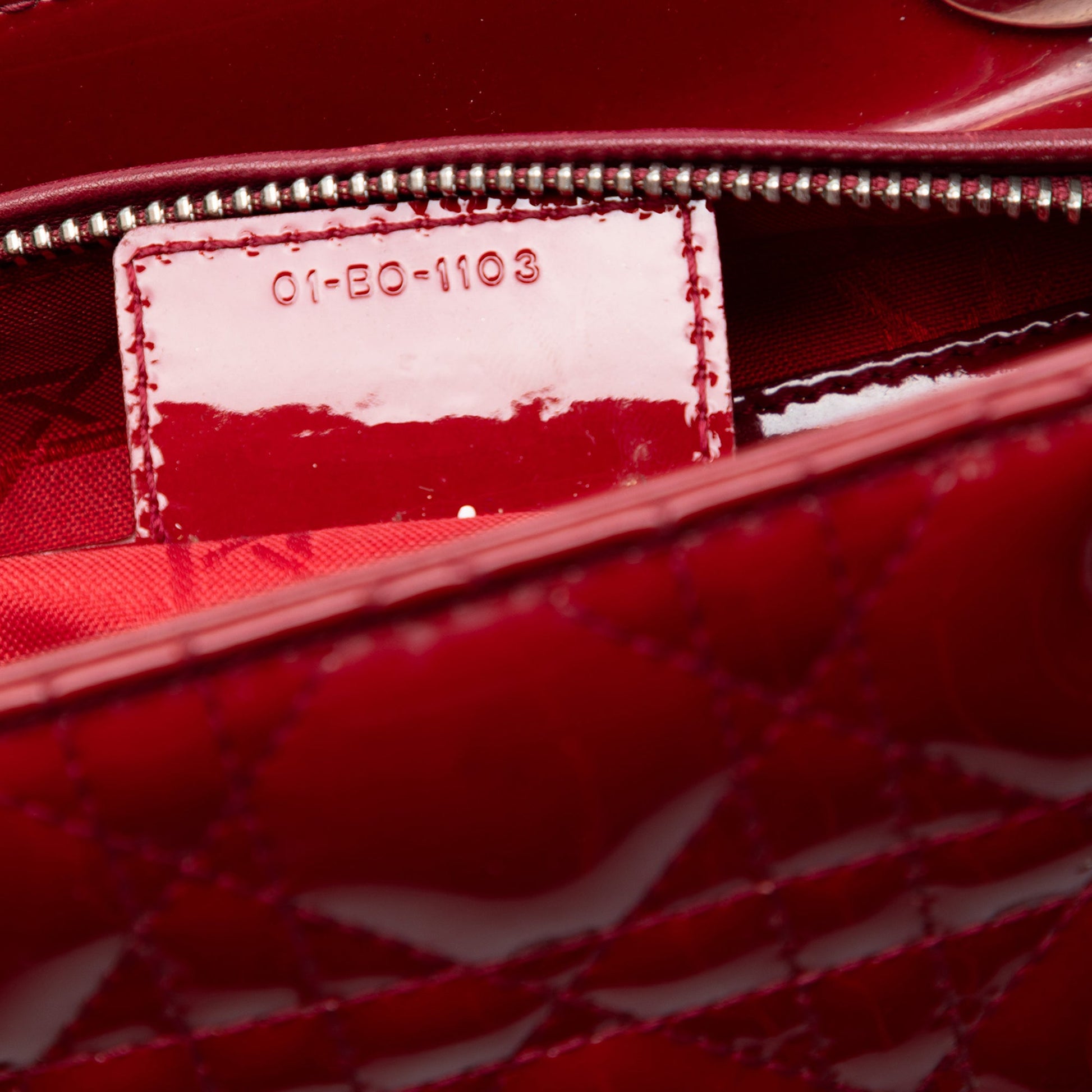 Dior Medium Patent Cannage Lady Dior