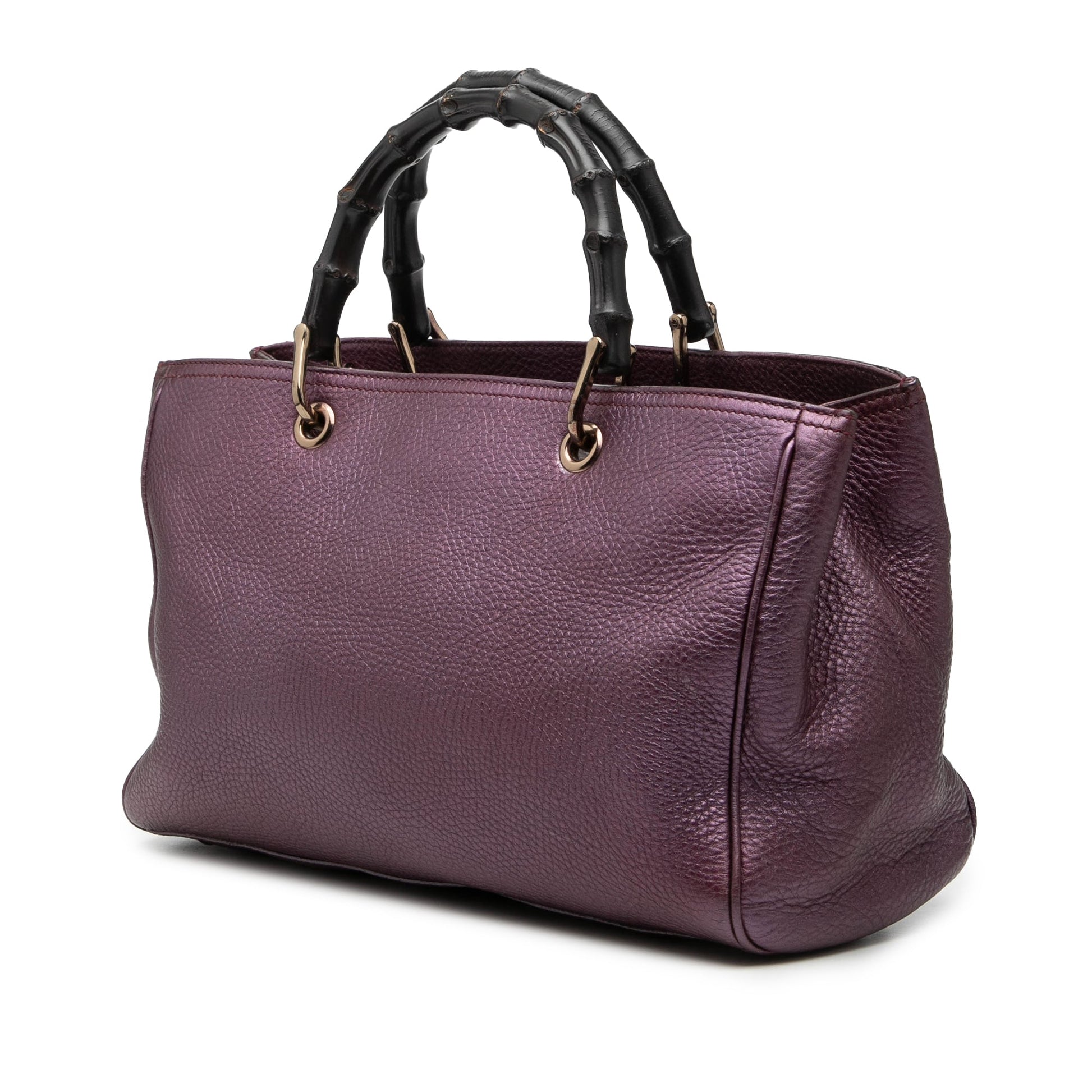 Gucci Medium Calfskin Bamboo Shopper Satchel