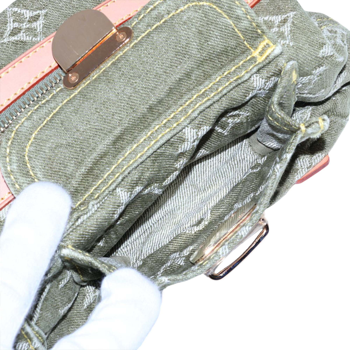 Louis Vuitton Monogram Denim Baggy PM — Green