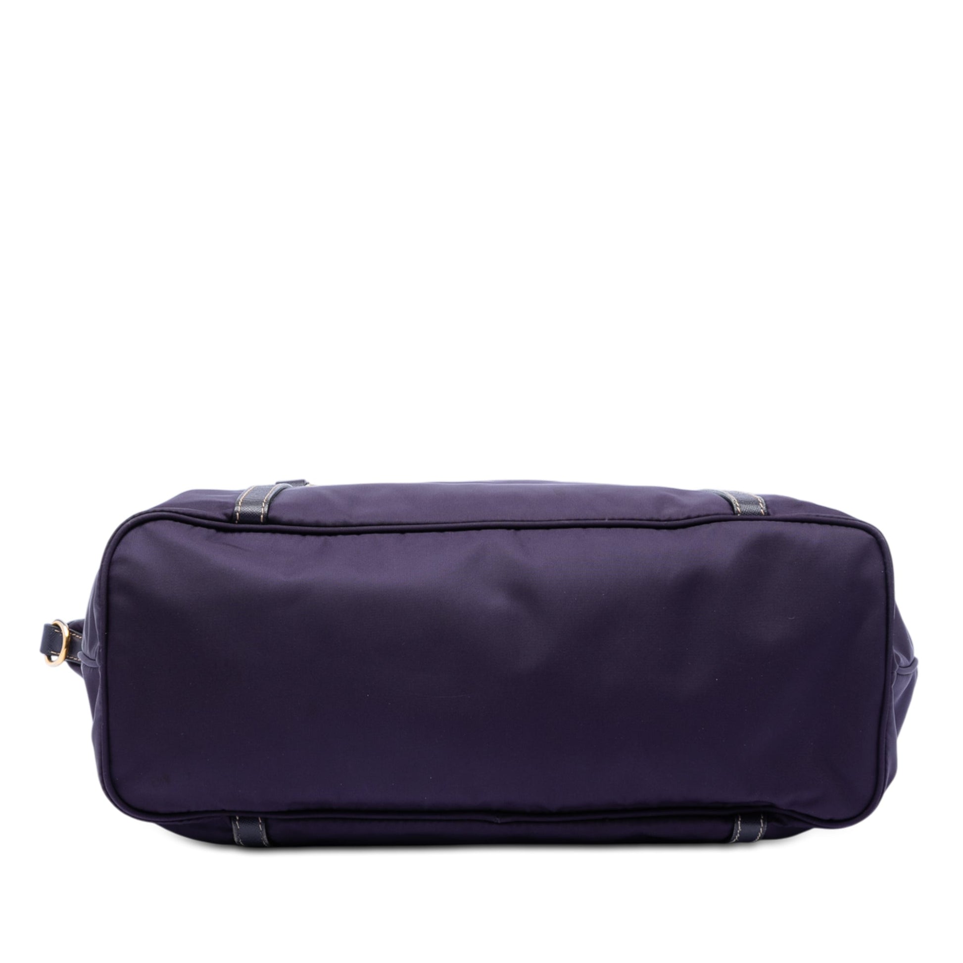 Prada Saffiano Trimmed Tessuto Satchel