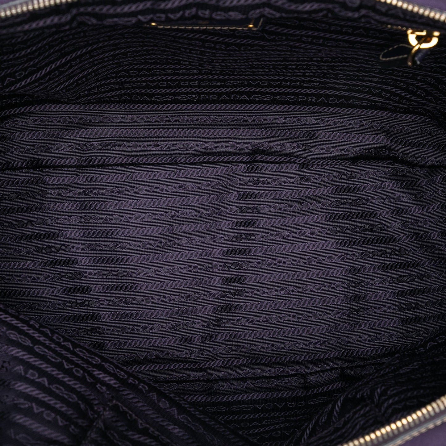 Prada Saffiano Trimmed Tessuto Satchel