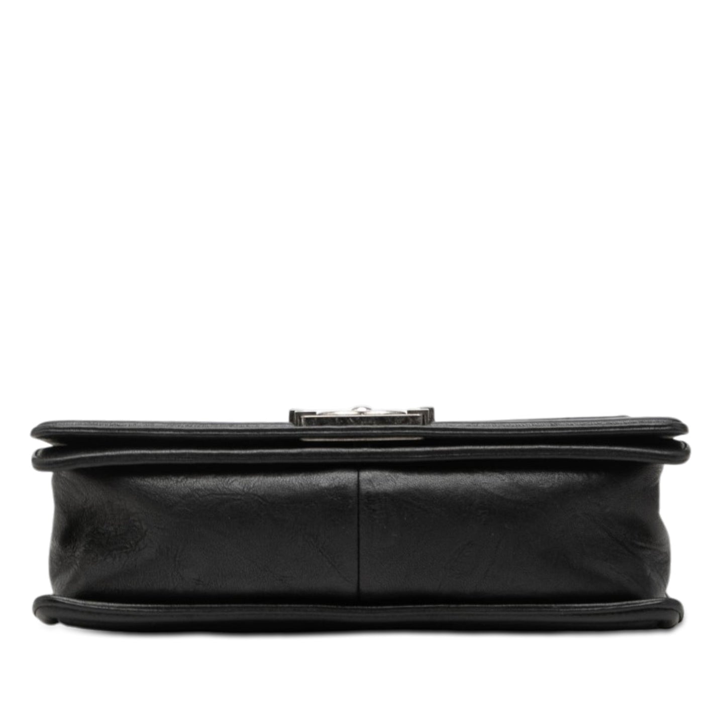 Chanel Old Medium Quilted Crumpled Calfskin Studded Boy Flap