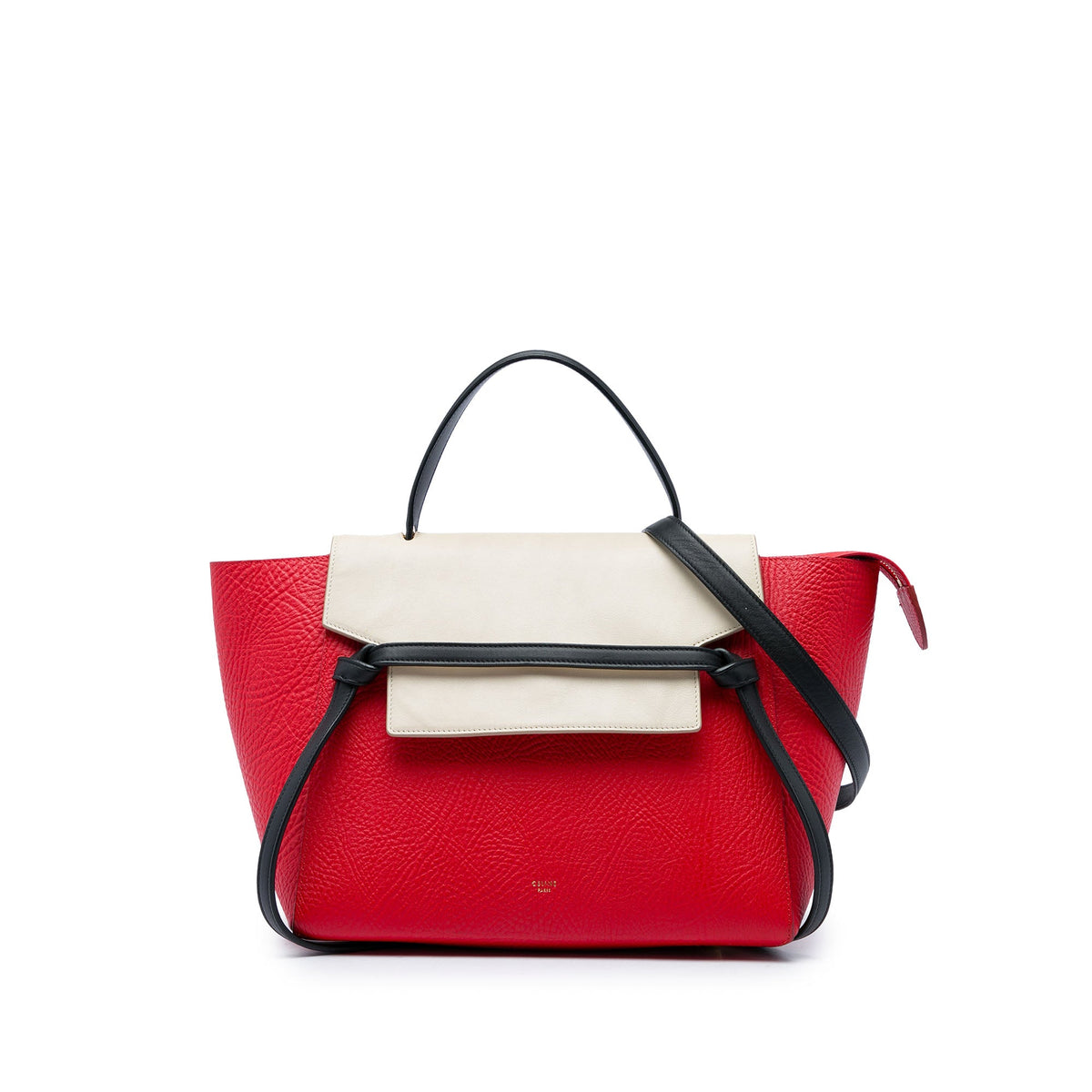 Celine Mini Tricolor Grained Calfskin Belt Bag