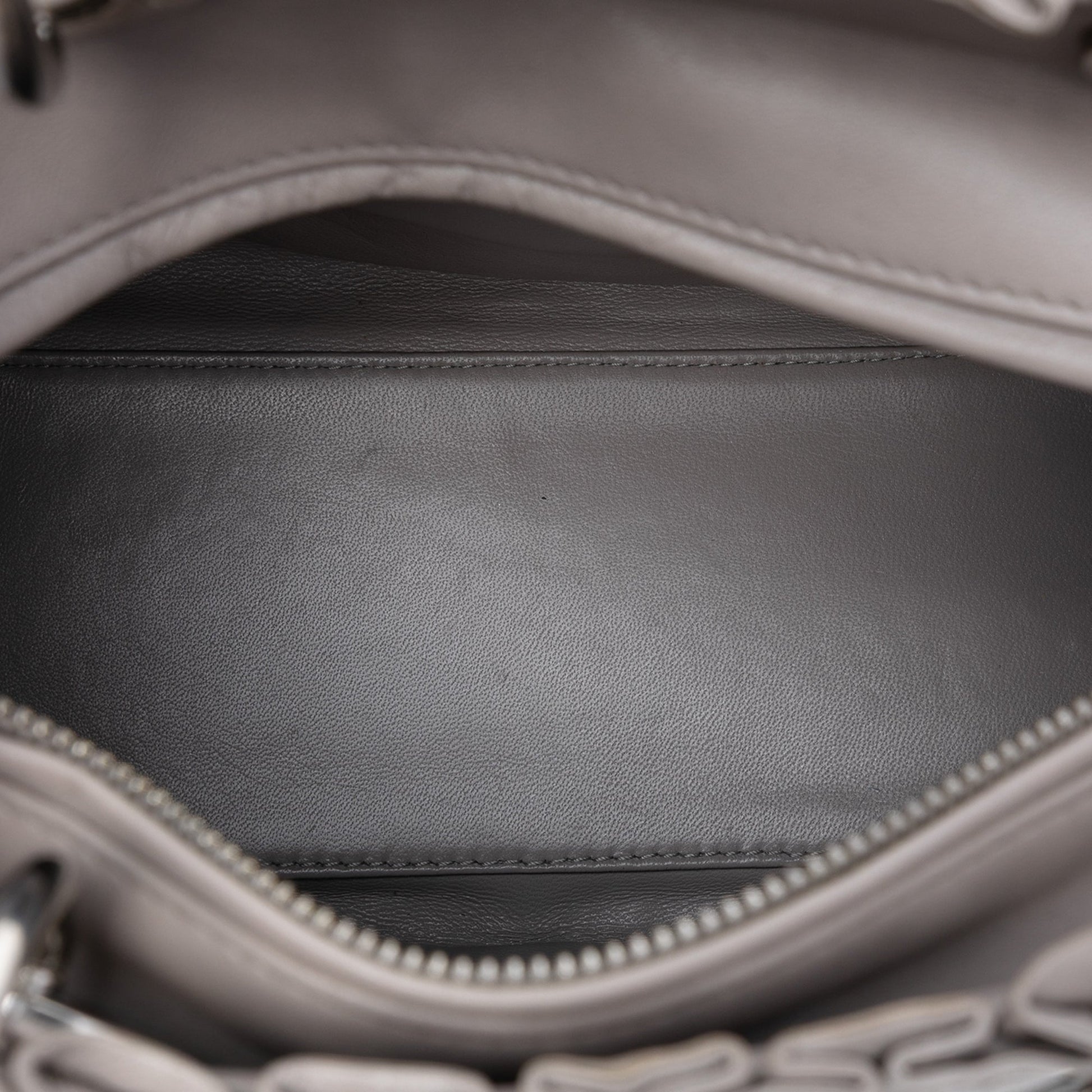 Dior Medium Lambskin Cannage Ruffle Lady Dior
