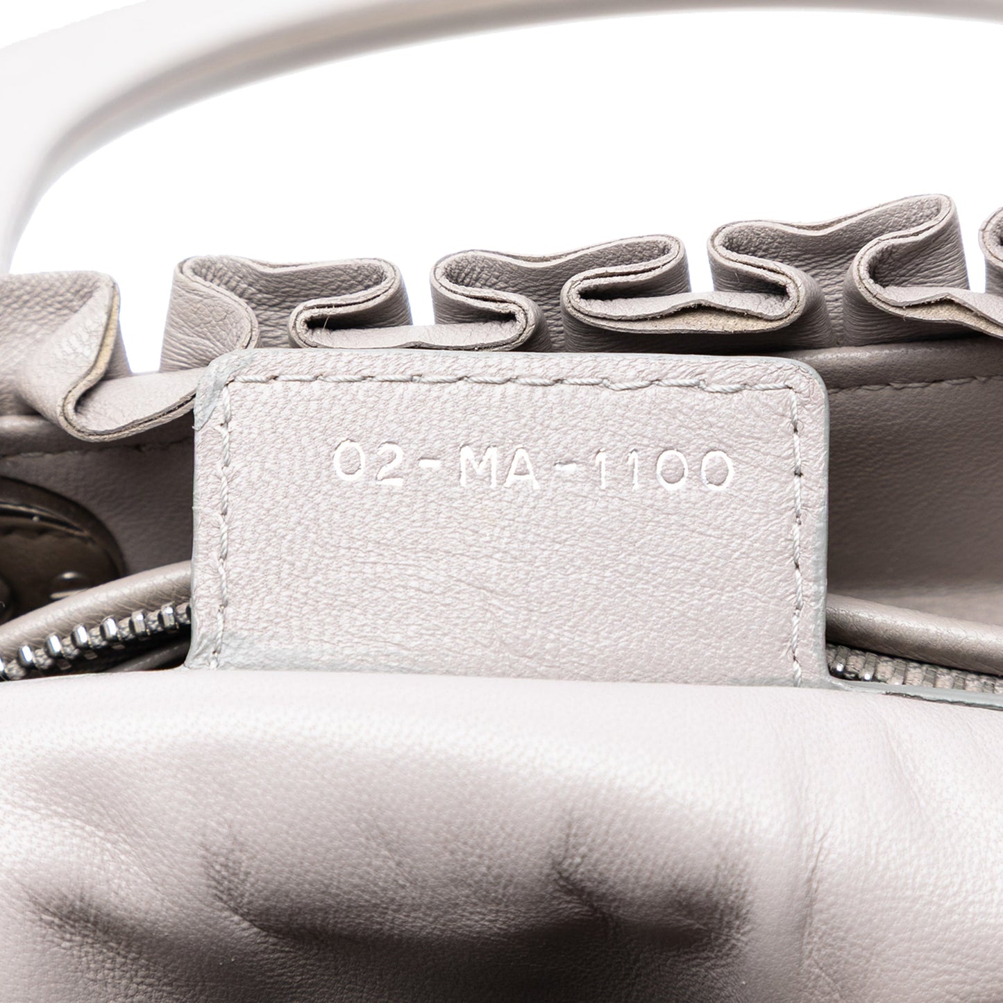 Dior Medium Lambskin Cannage Ruffle Lady Dior