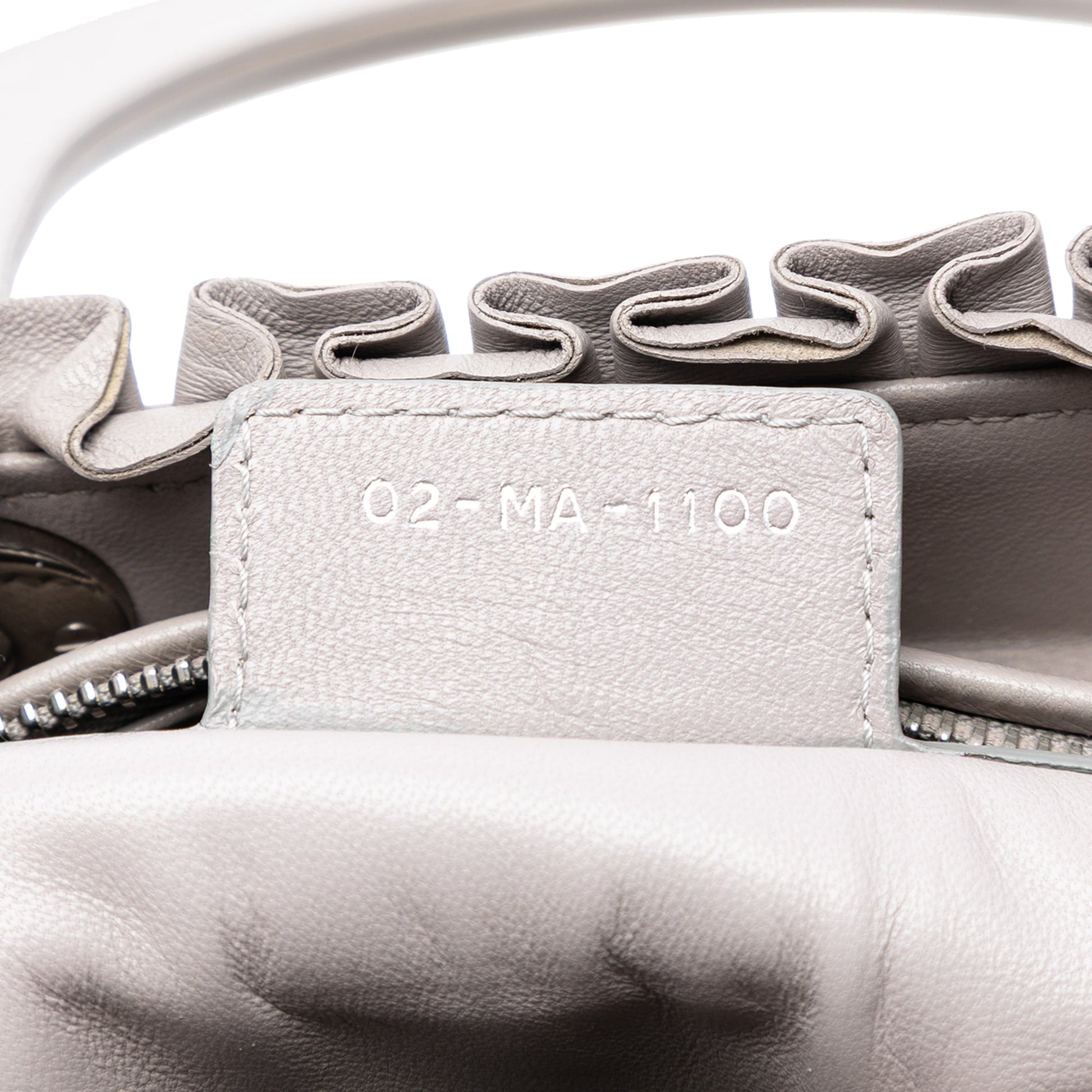 Dior Medium Lambskin Cannage Ruffle Lady Dior