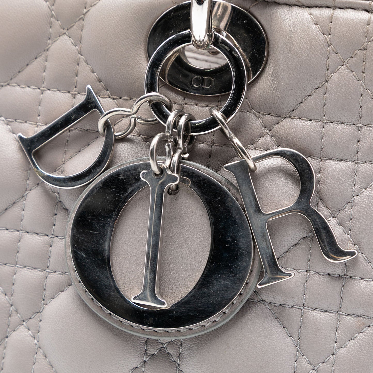Dior Medium Lambskin Cannage Ruffle Lady Dior