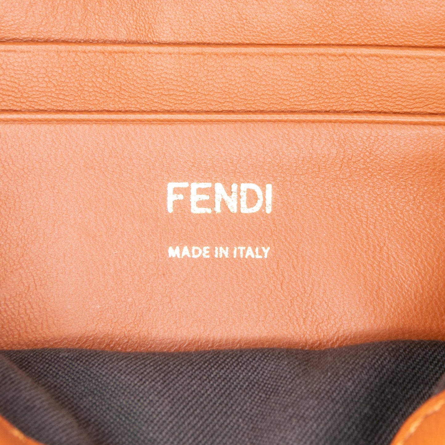 Fendi Mini Bicolor Nappa Apolo Chain Baguette Shoulder Bag
