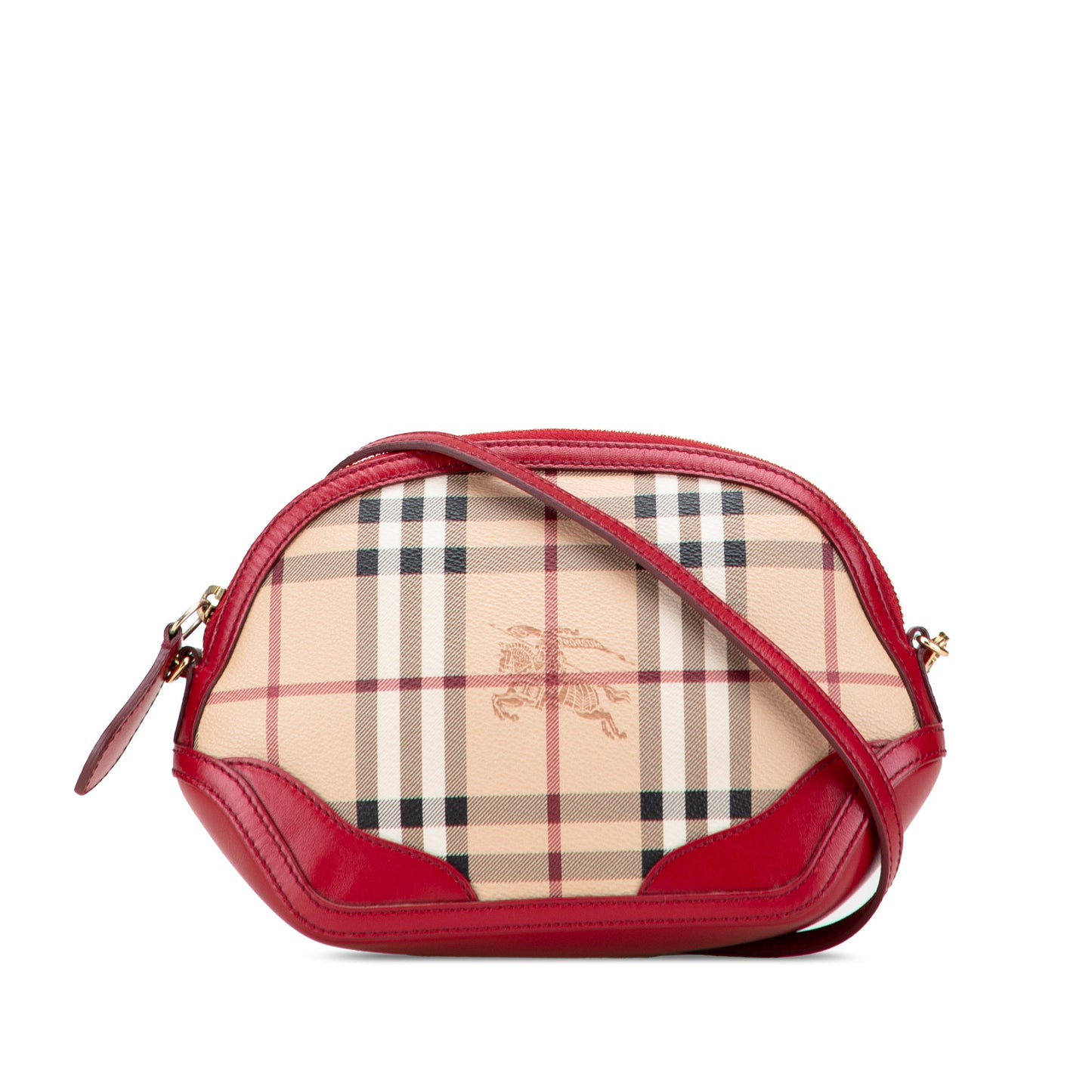 Burberry Mini Haymarket Check Coated Canvas Orchard Crossbody