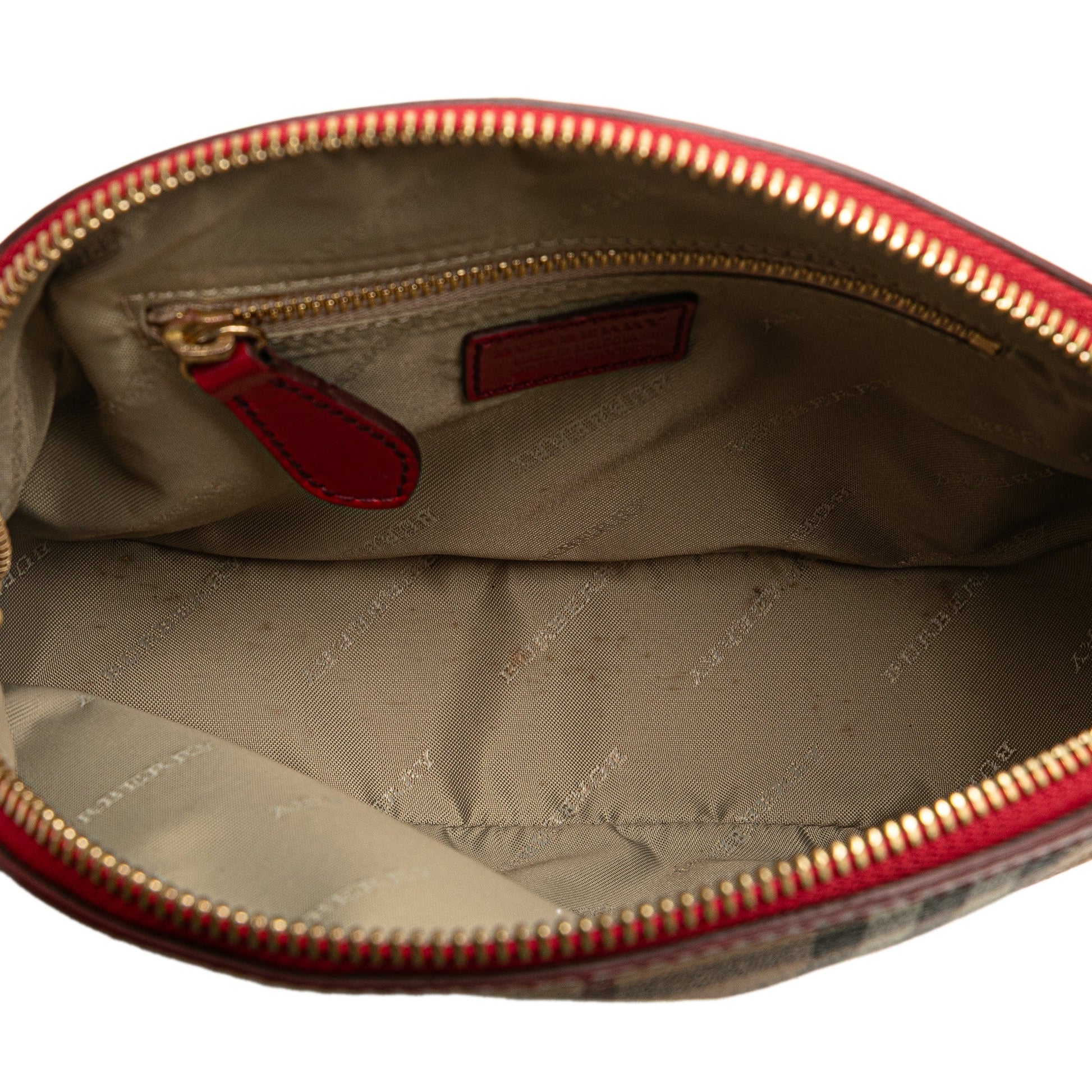 Burberry Mini Haymarket Check Coated Canvas Orchard Crossbody