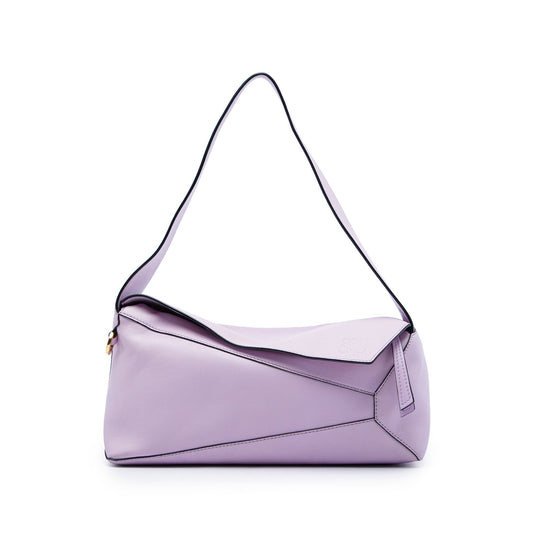 LOEWE Calfskin Puzzle Hobo — Purple