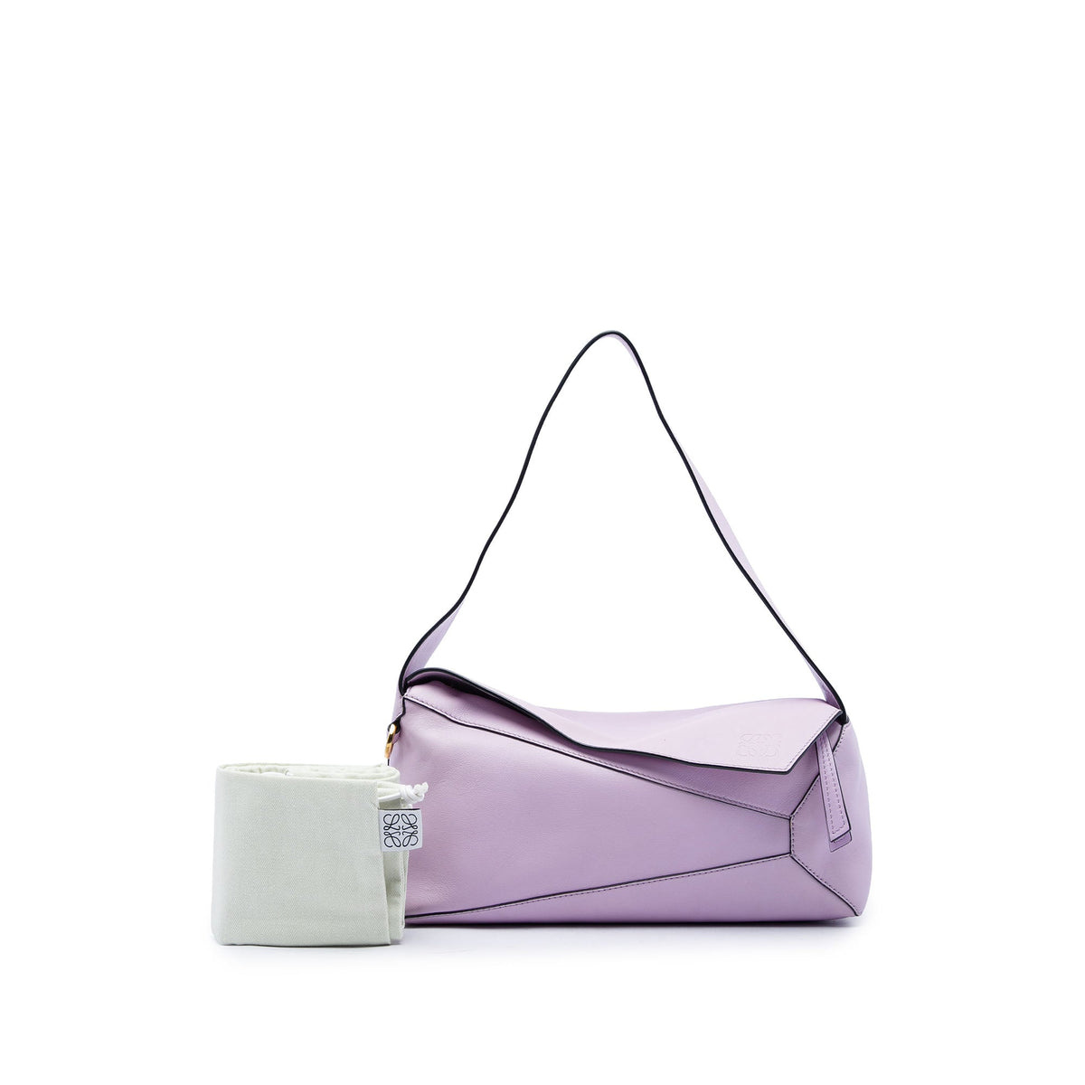 LOEWE Calfskin Puzzle Hobo — Purple
