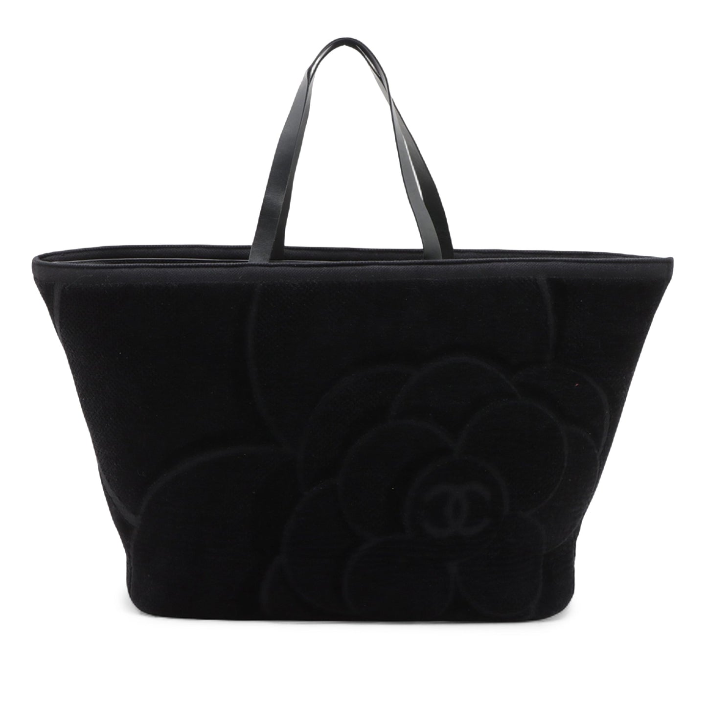 Chanel Terry Cloth Camellia Beach Tote