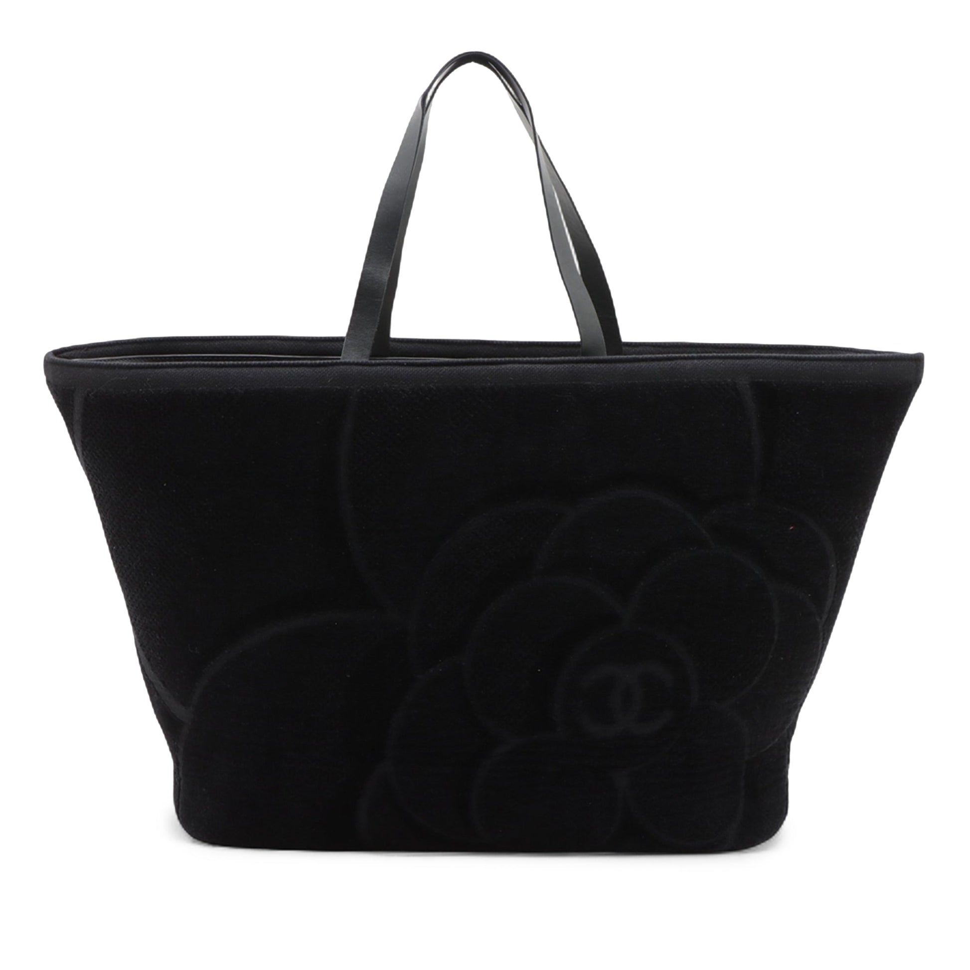 Chanel Terry Cloth Camellia Beach Tote