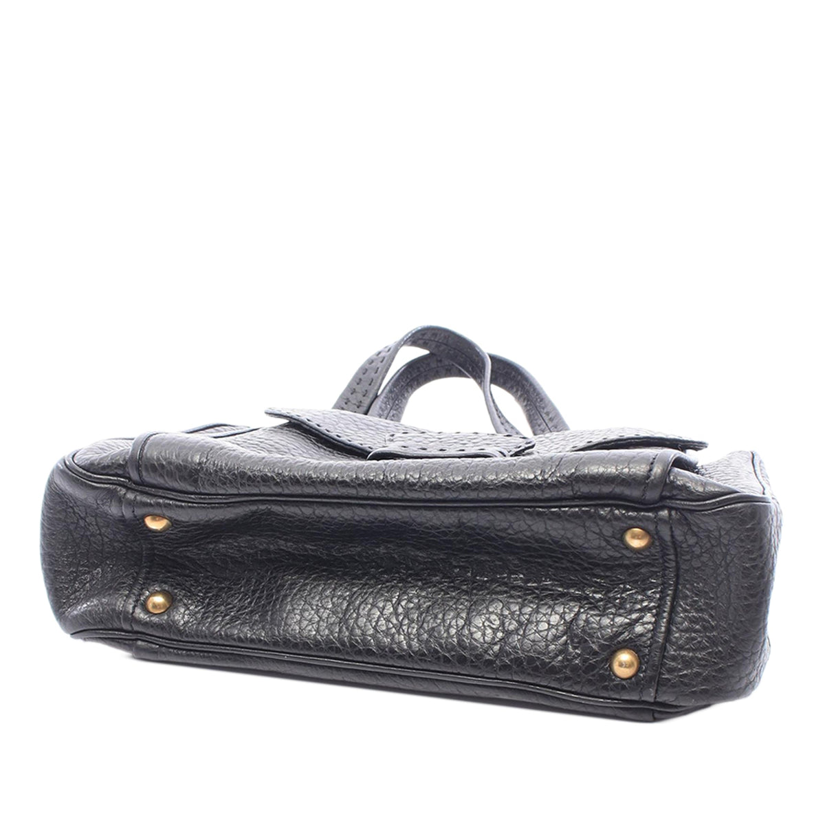 Prada Vitello Daino Shoulder Bag — Black