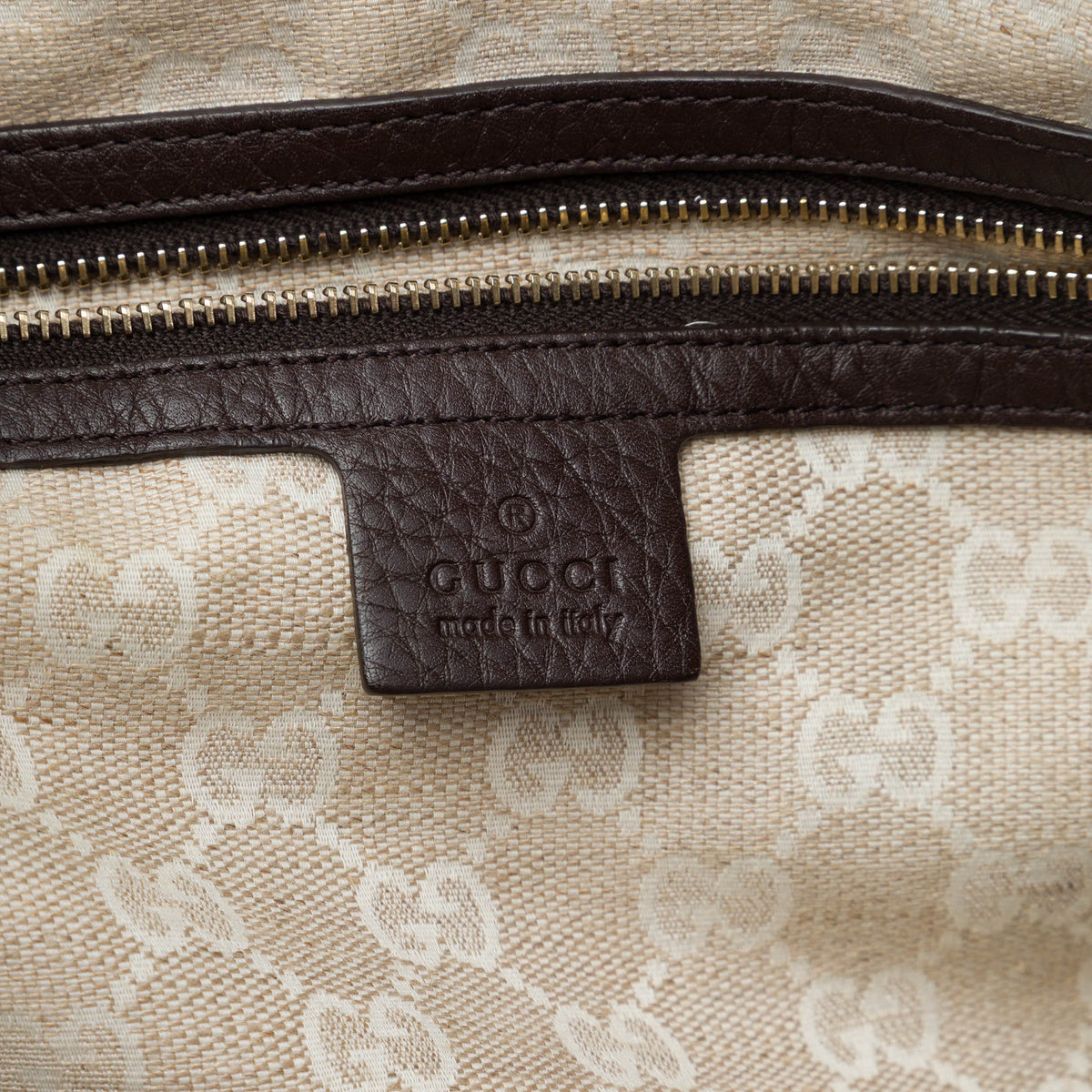 Gucci Calfskin Bamboo Diana Satchel — Brown