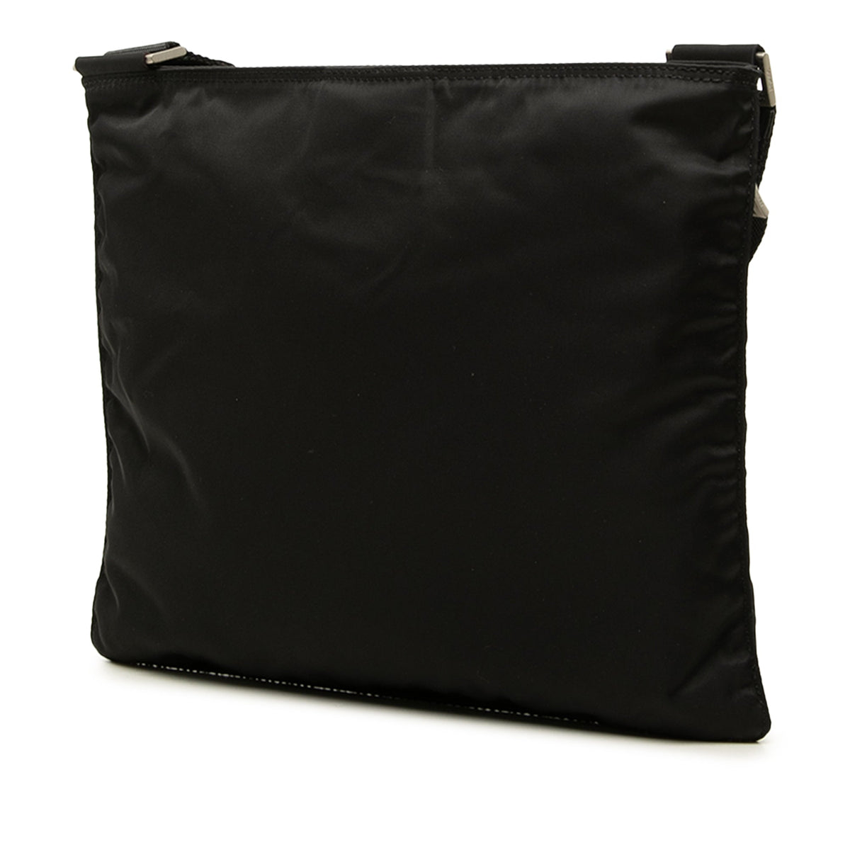 Prada Tessuto Zip Top Crossbody — Black
