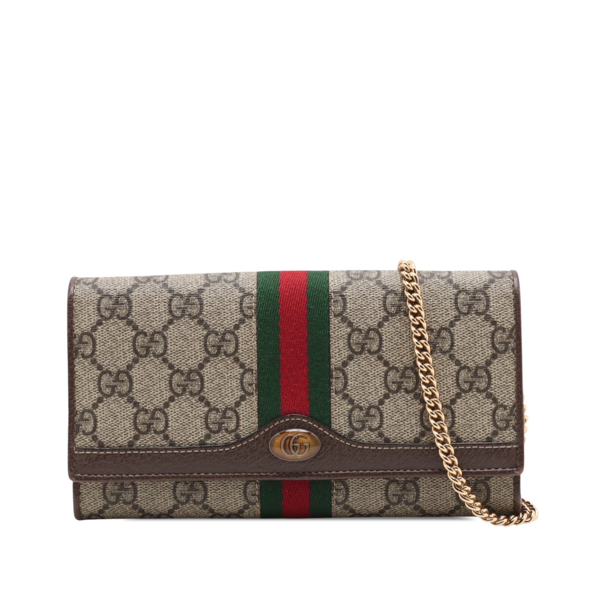 Gucci GG Supreme Web Ophidia Wallet on Chain
