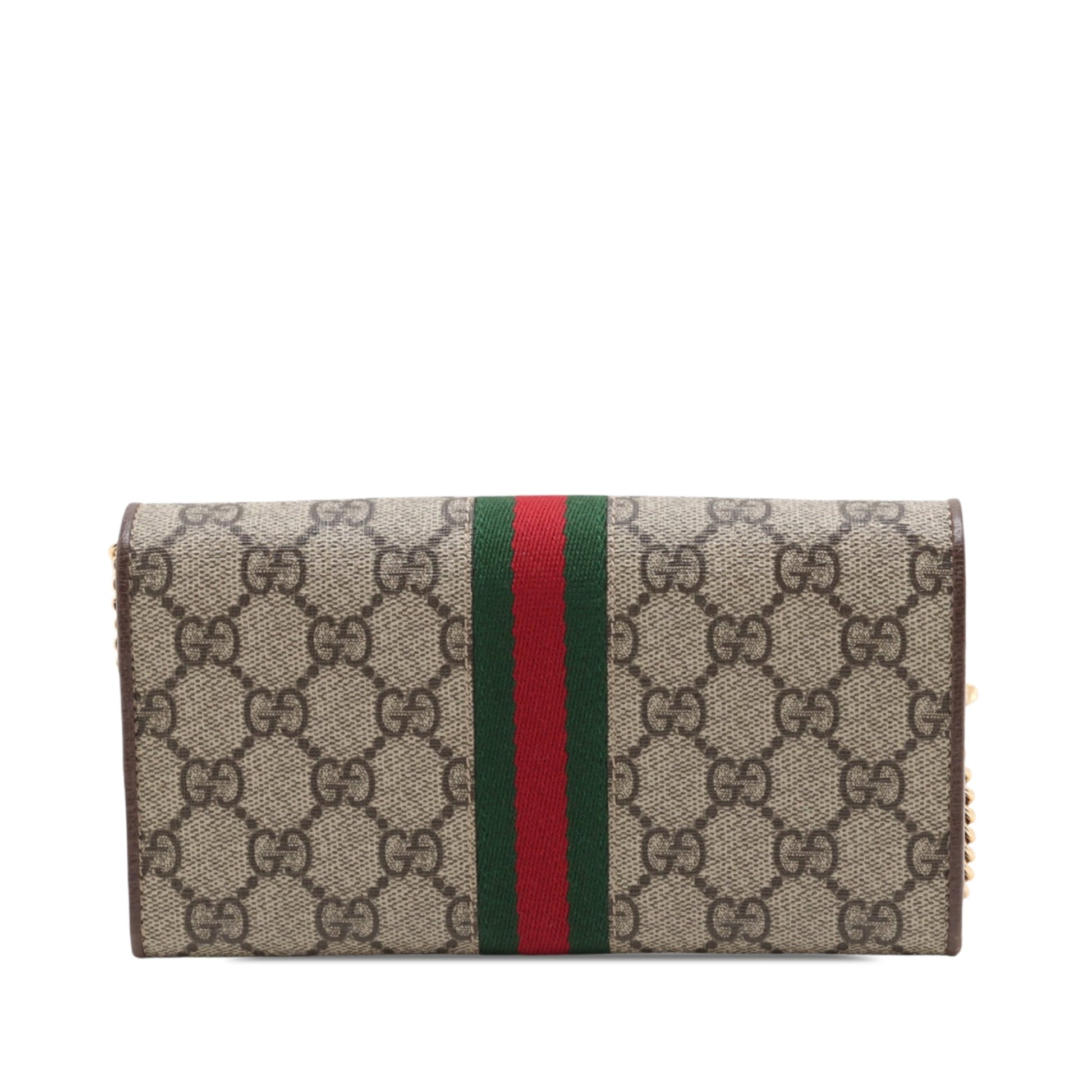 Gucci GG Supreme Web Ophidia Wallet on Chain