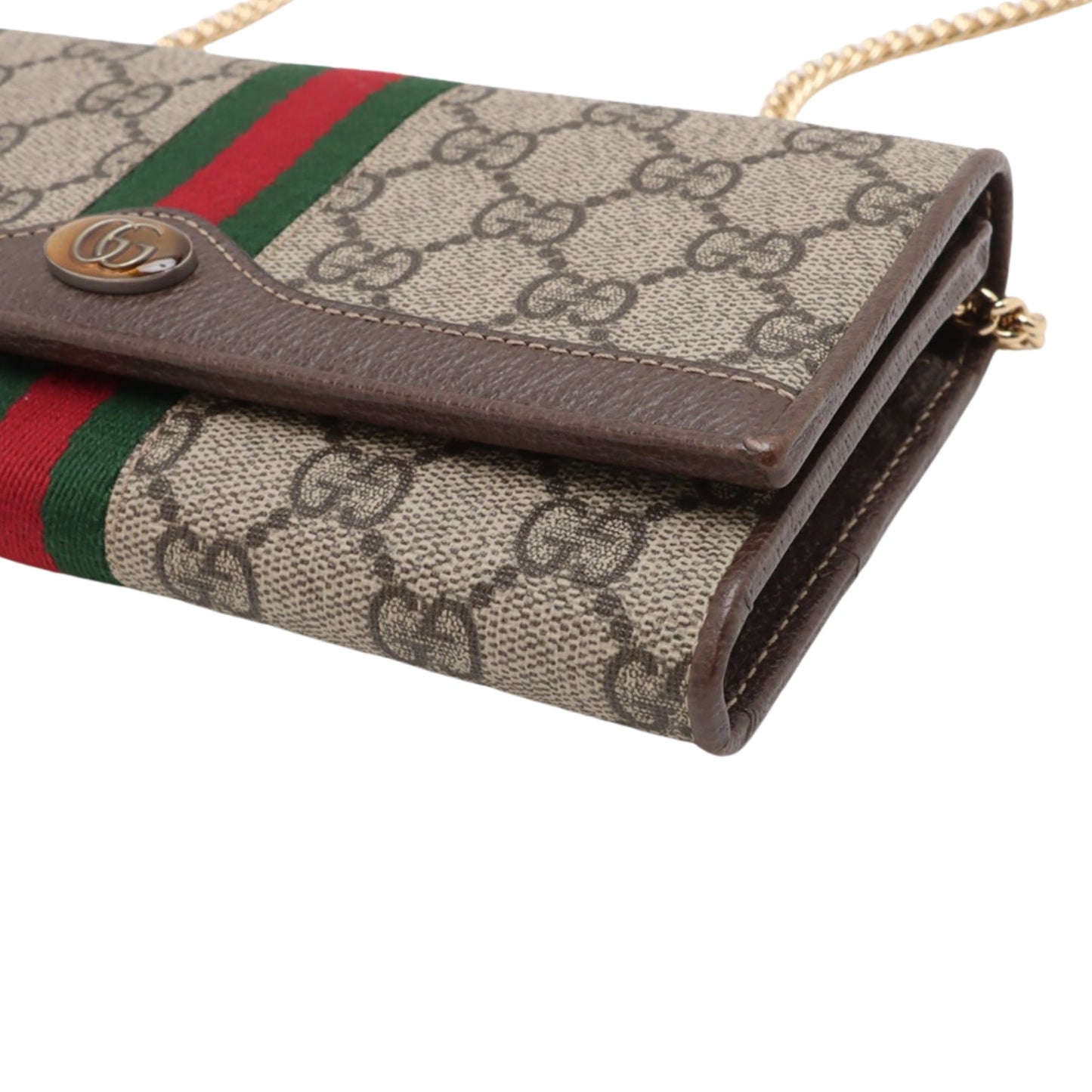 Gucci GG Supreme Web Ophidia Wallet on Chain