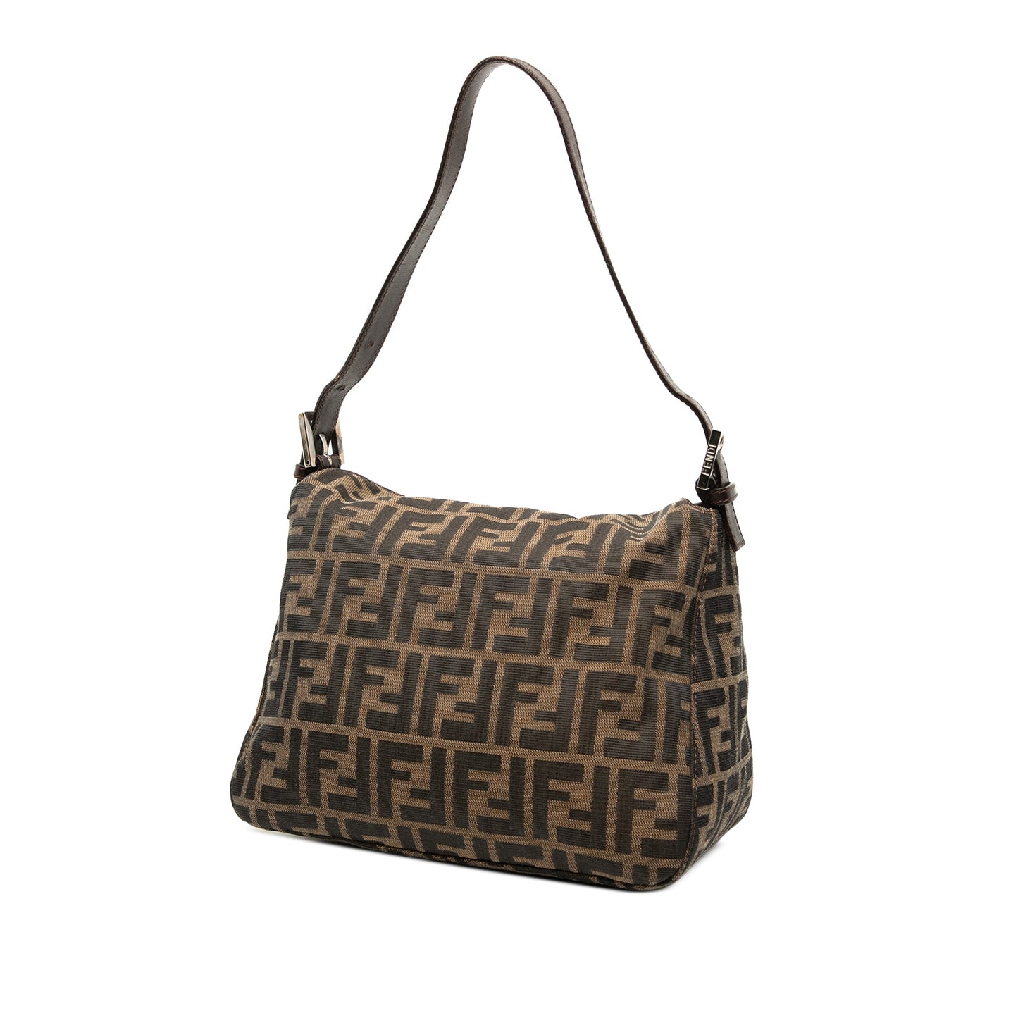 Fendi Zucca Canvas Double Flap Mamma