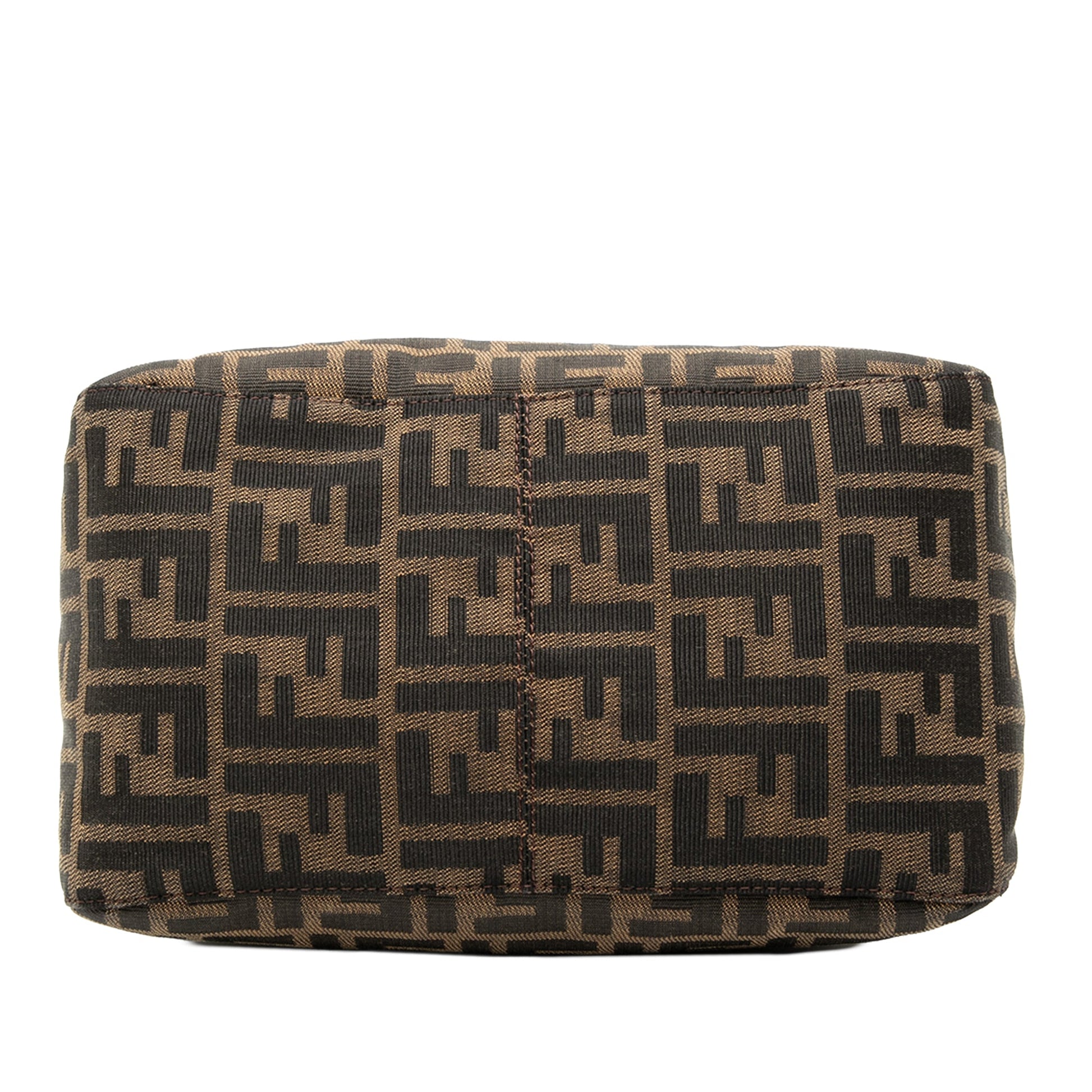 Fendi Zucca Canvas Double Flap Mamma