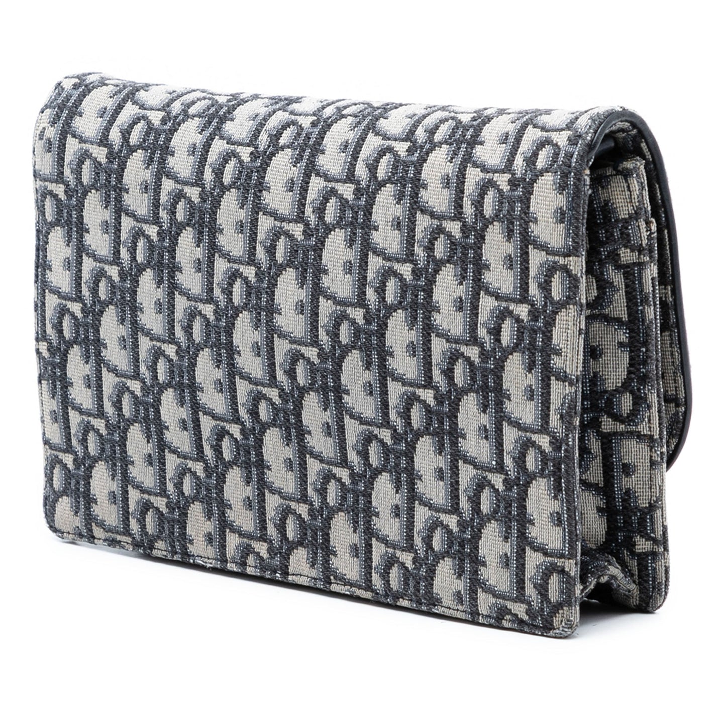 Oblique Canvas Saddle Pouch Wallet on Chain
