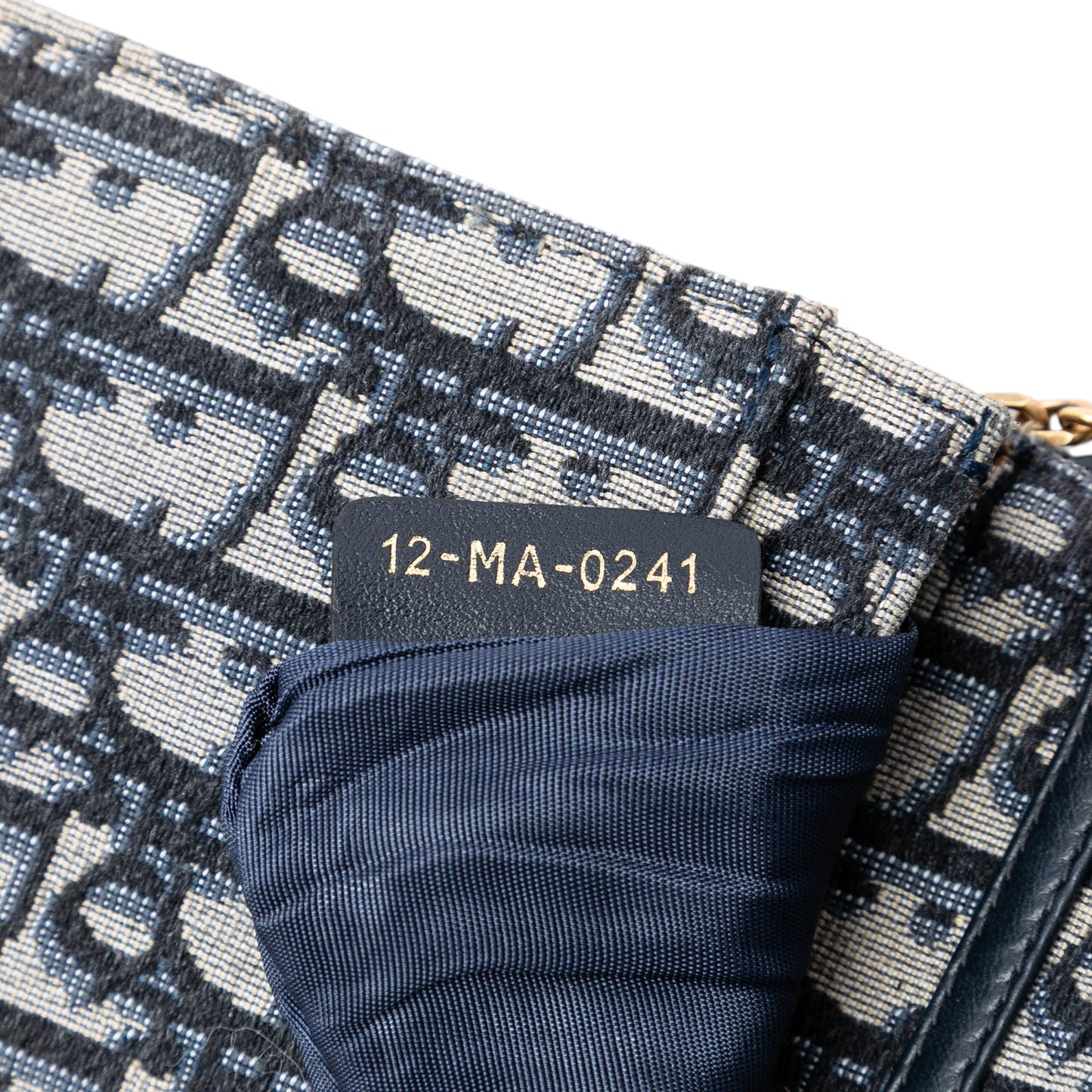 Oblique Canvas Saddle Pouch Wallet on Chain