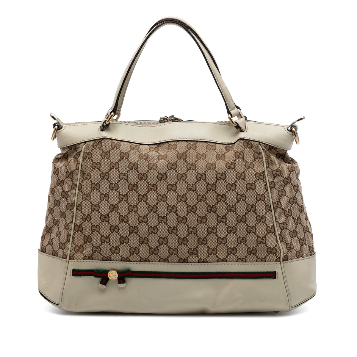 Gucci GG Canvas Web Mayfair Satchel