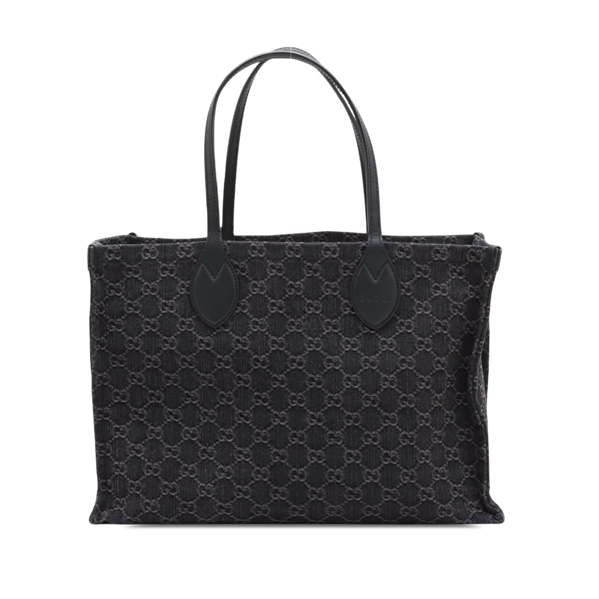 Gucci Large GG Denim Ophidia Tote