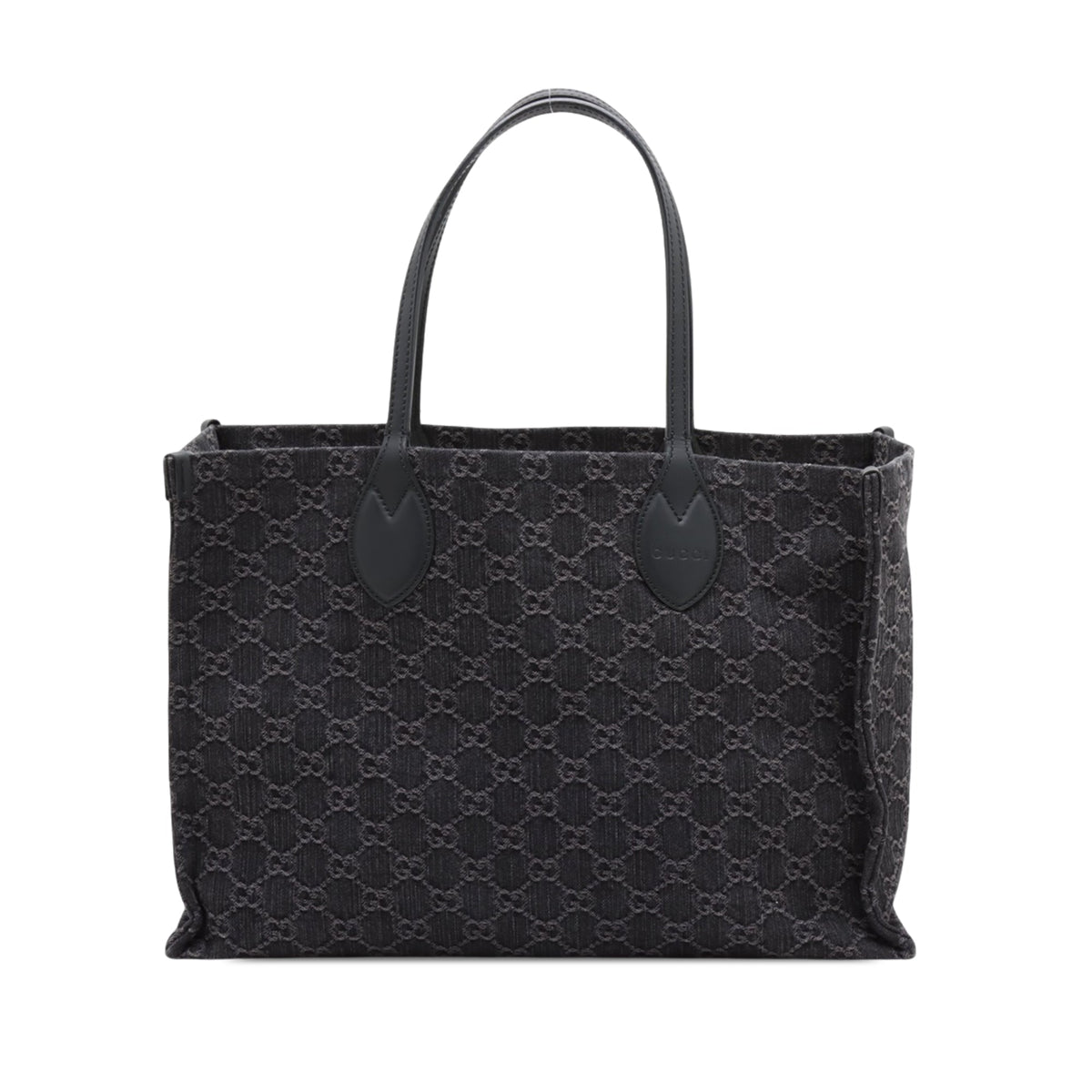 Gucci Large GG Denim Ophidia Tote