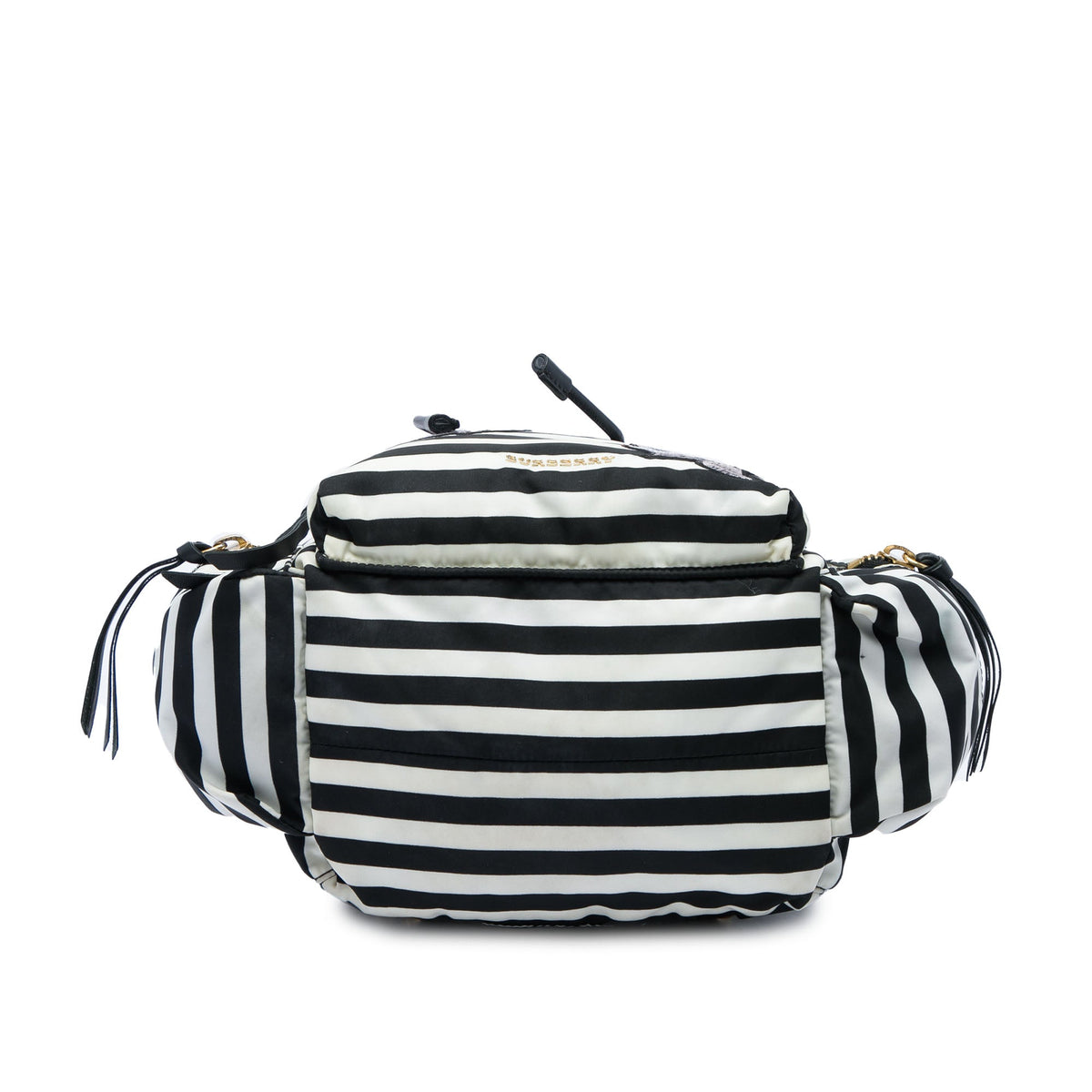 Burberry Medium Striped Nylon Runway Backpack