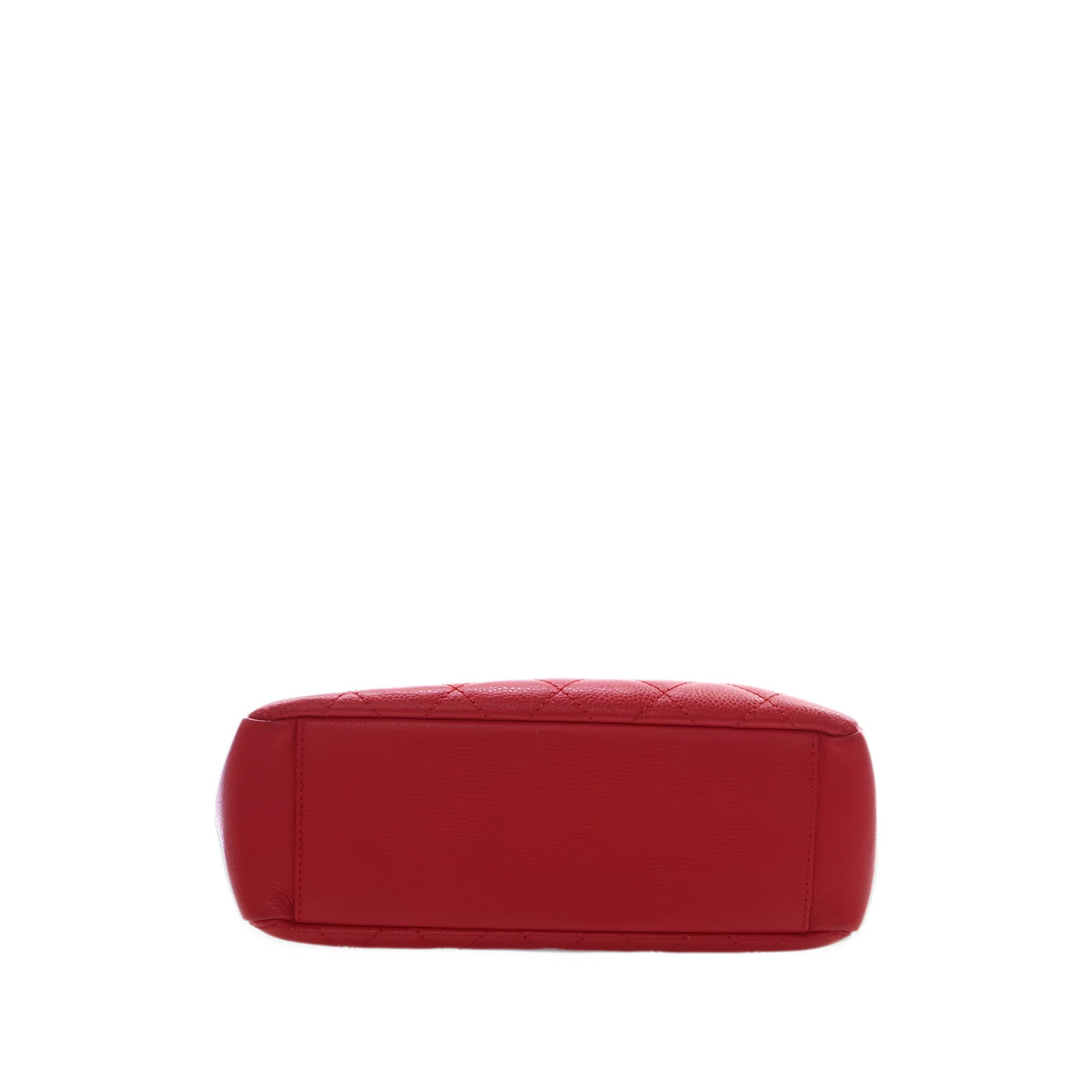 Chanel Caviar Petite Shopping Tote — Red