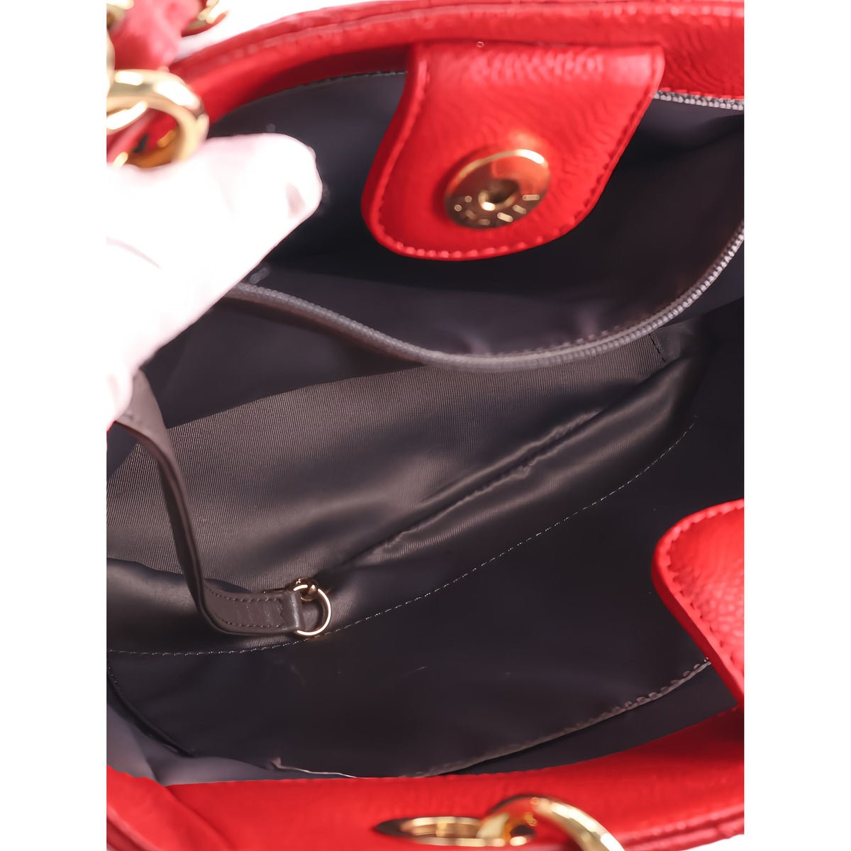 Chanel Caviar Petite Shopping Tote — Red