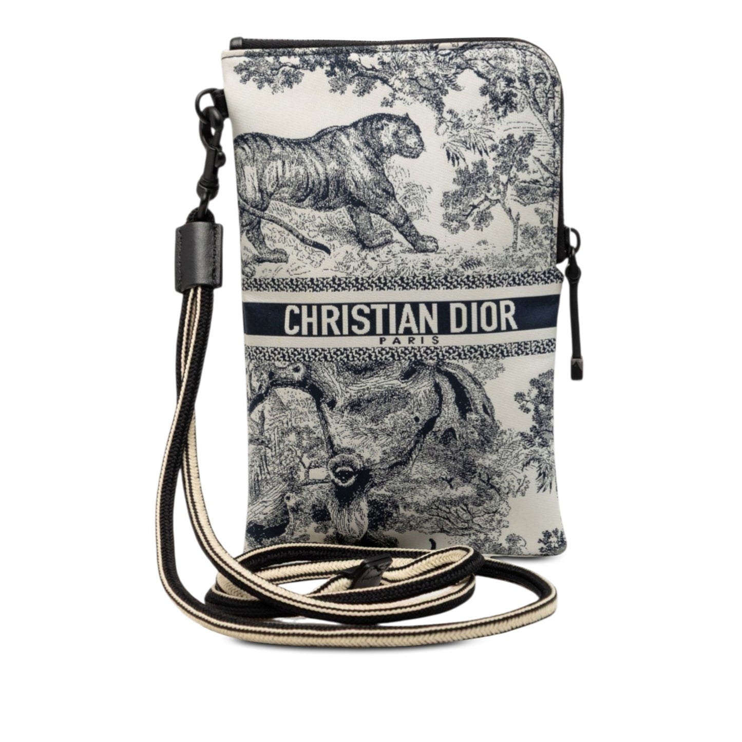 Dior Technical Fabric Embroidered Toile De Jouy DiorTravel Multifunction Pouch