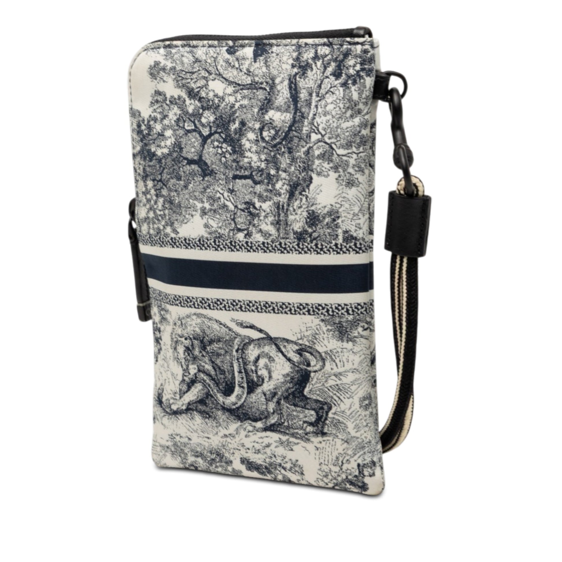 Dior Technical Fabric Embroidered Toile De Jouy DiorTravel Multifunction Pouch