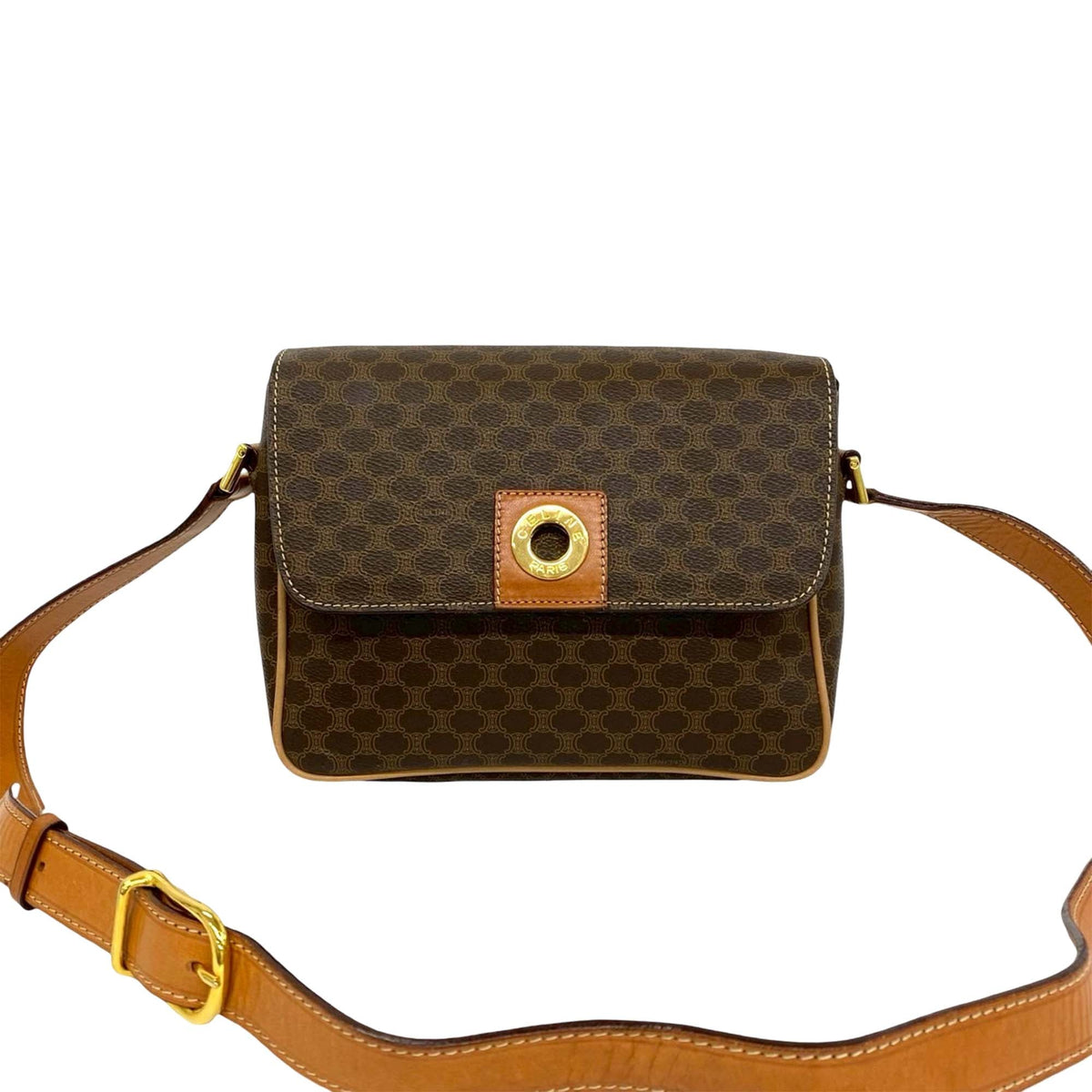 Celine Macadam Coated Canvas Crossbody